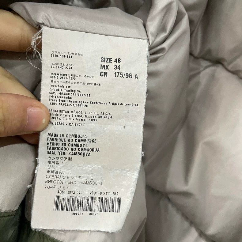 Prada Prada Gray-green triangle down jacket 2502-Nextarrow Size US M / EU 48-50 / 2 - 6 Thumbnail