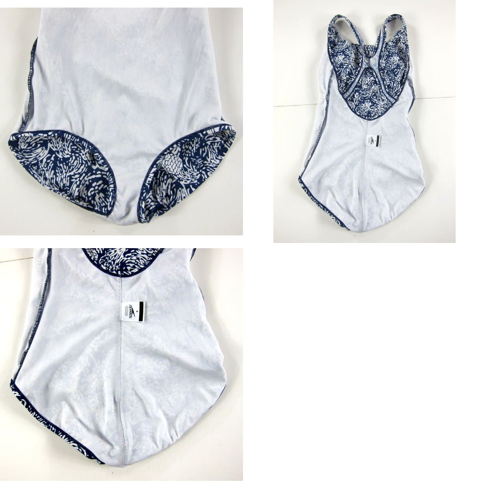 Speedo VINTAGE Speedo Blue Pineapple Racerback One Piece Swimsuit Women Small Size ONE SIZE - 8 Thumbnail