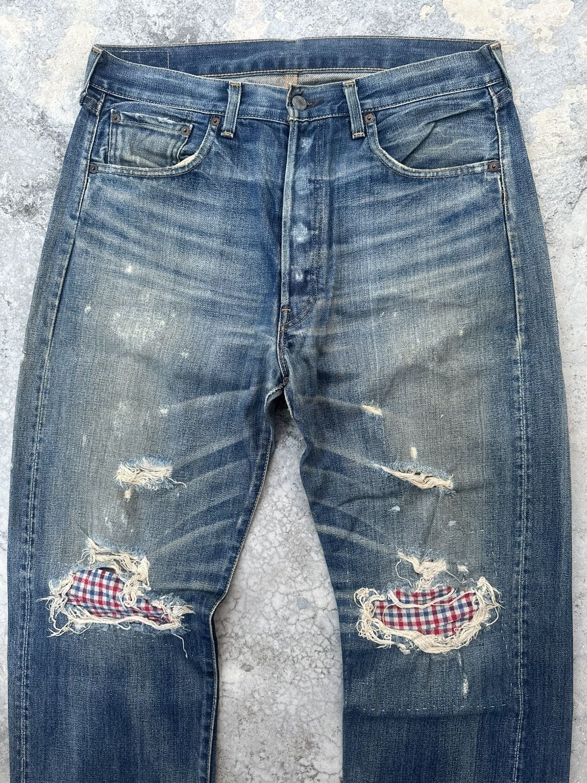 Levi's Vintage Levi's 501 Big E 1971 Distressed Jeans Size US 34 / EU 50 - 5 Thumbnail