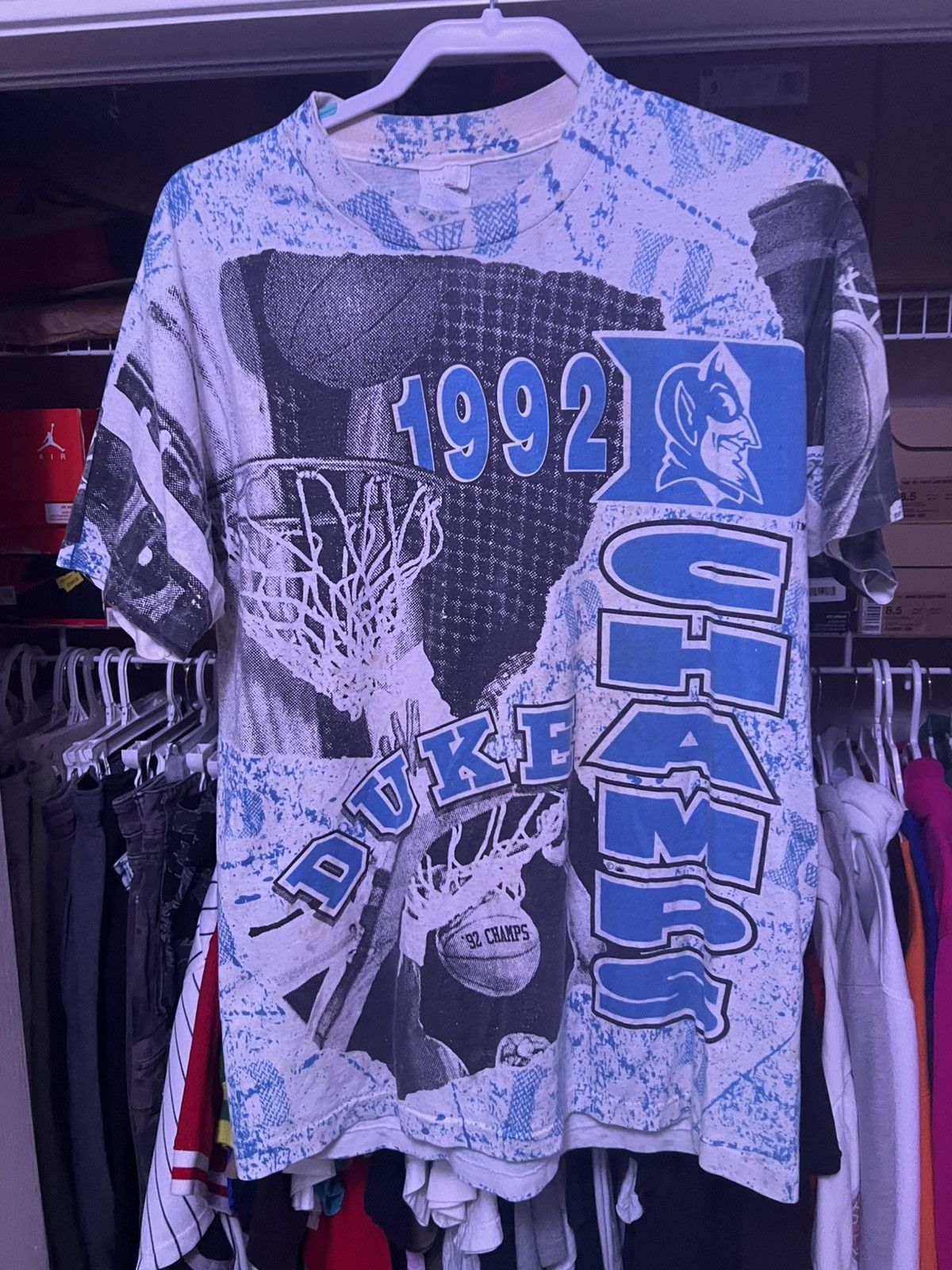 NCAA × Vintage Vintage Duke 1992 champs tee Size US XL / EU 56 / 4 - 1 Thumbnail
