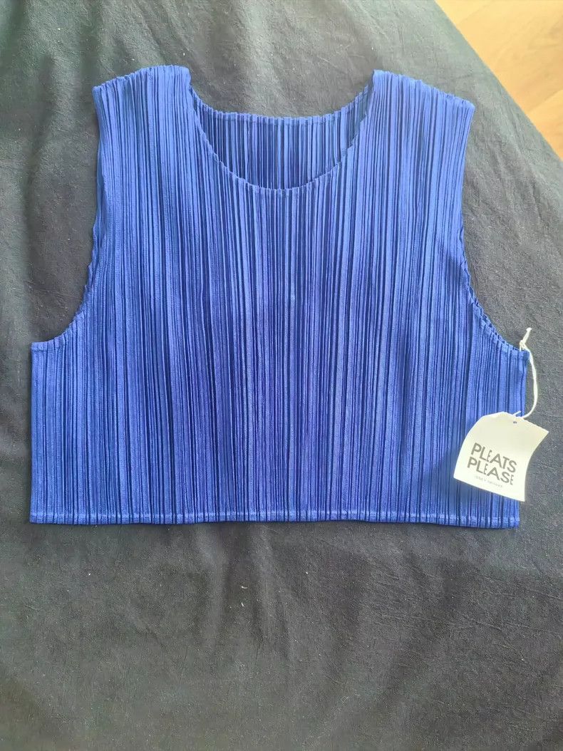 Issey Miyake issey miyake size:one size Blue vest Size XXS / US 00 / IT 34 - 1 Thumbnail