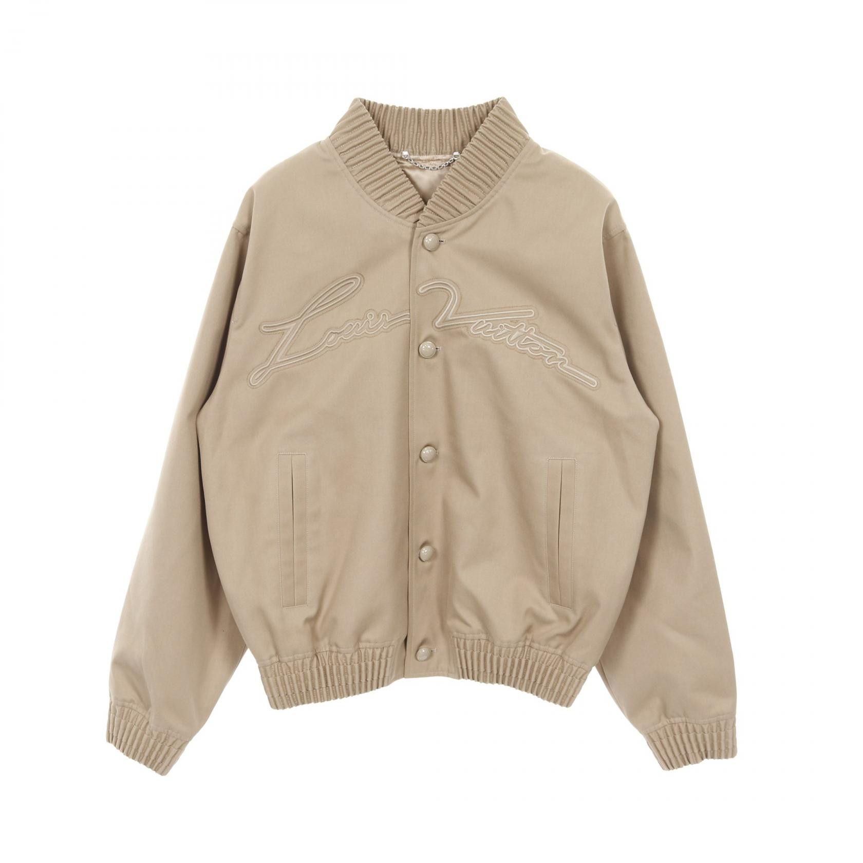 Louis Vuitton Louis Vuitton Louis Vuitton Embroidered Cotton Blend Bomber Jacket Cotton Outerwear RM242MQ RM6 HRB40E Size ONE SIZE - 1 Thumbnail