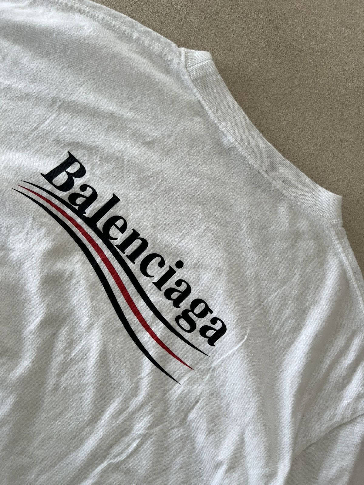 BALENCIAGA sgsjn WAVE LOGO T SHIRT