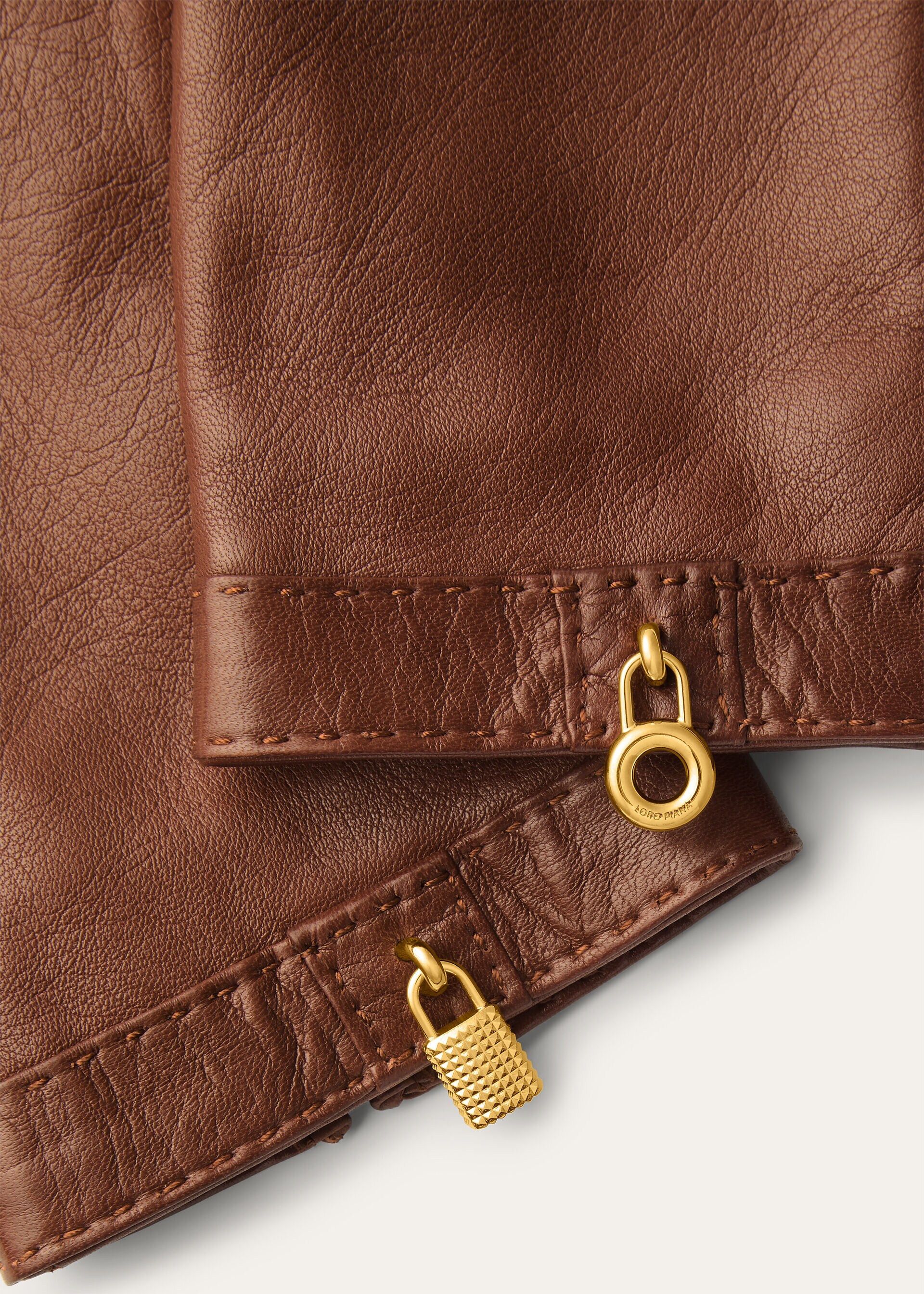 Loro Piana os11x0426 FAQ7089 Size: OS / Nora Gloves in Brown Size ONE SIZE - 2 Thumbnail