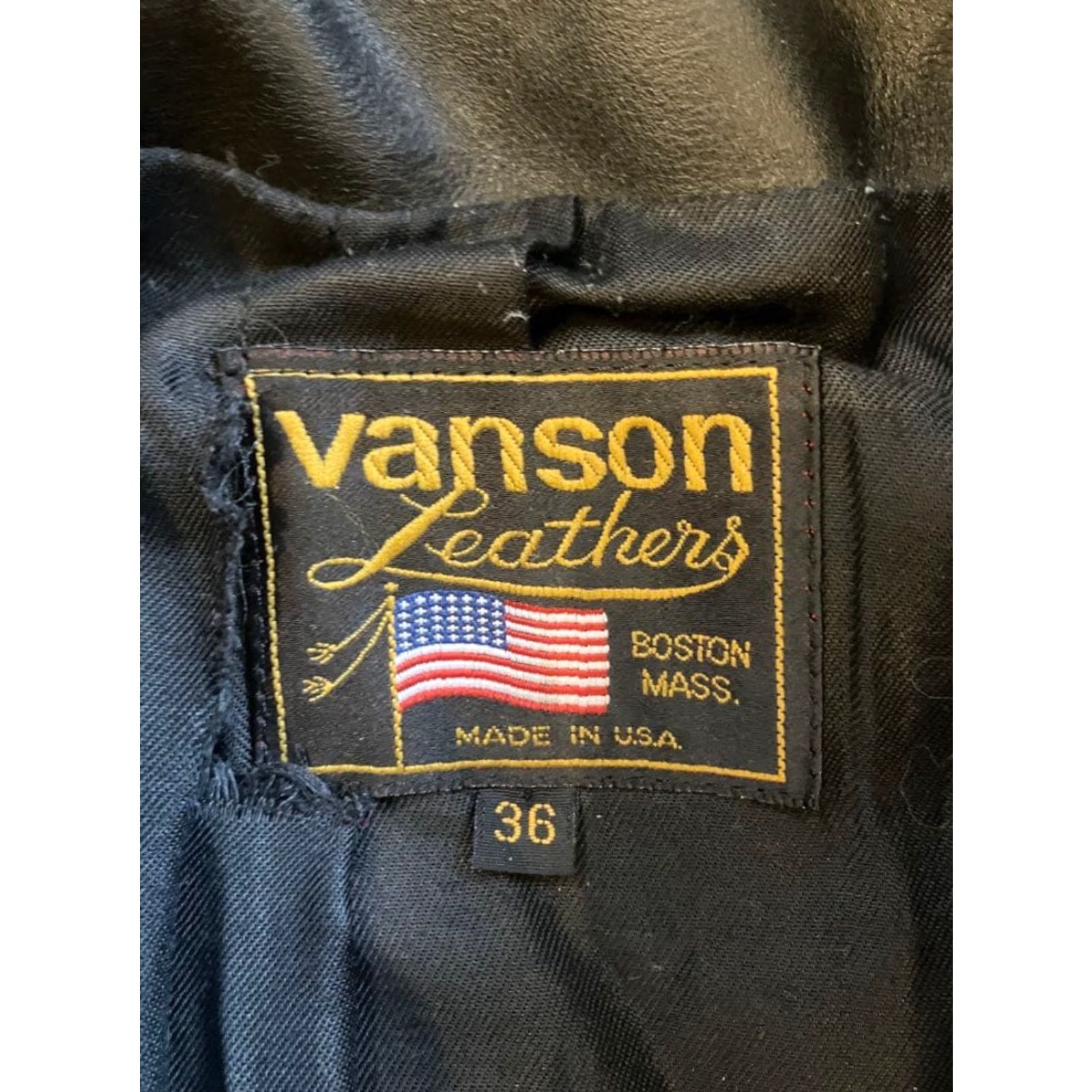 Vintage VANSON Leather TALON Zip Jacket - Washington House Exclusive Black - Single Rider's Jacket - Size 36 - Men Size US XXS / EU 40 - 5 Thumbnail