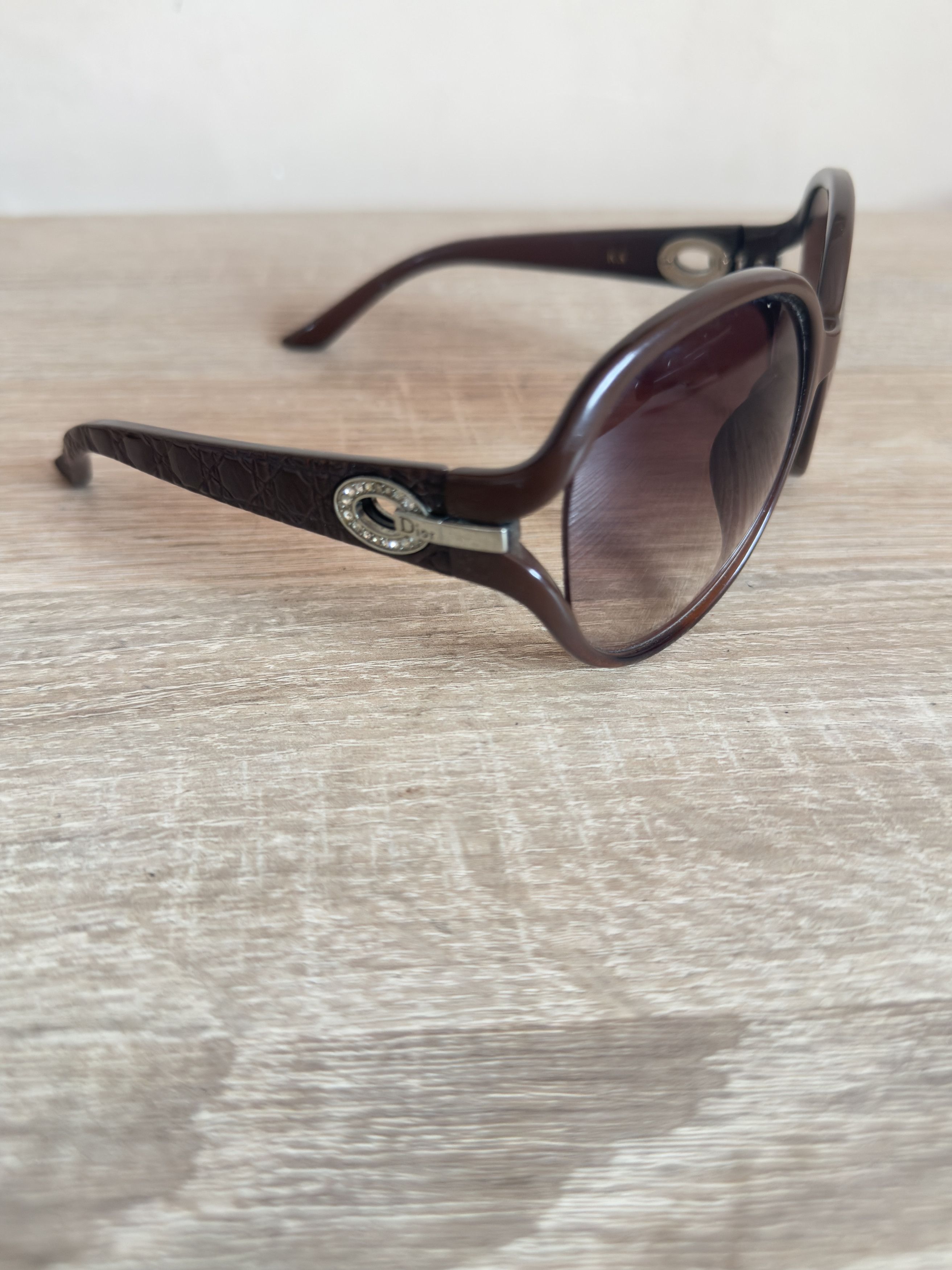 Dior Christian Dior Sunglasses My Lady 7FS Brown Rhinestone Size ONE SIZE - 2 Thumbnail