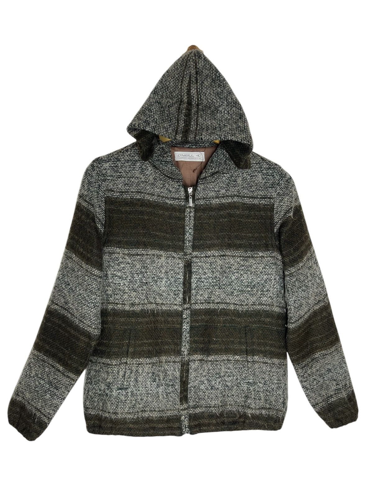 O'Neill × Vintage Vintage ONEILL Surf Hoodies Stripes Wool Size US M / EU 48-50 / 2 - 1 Thumbnail