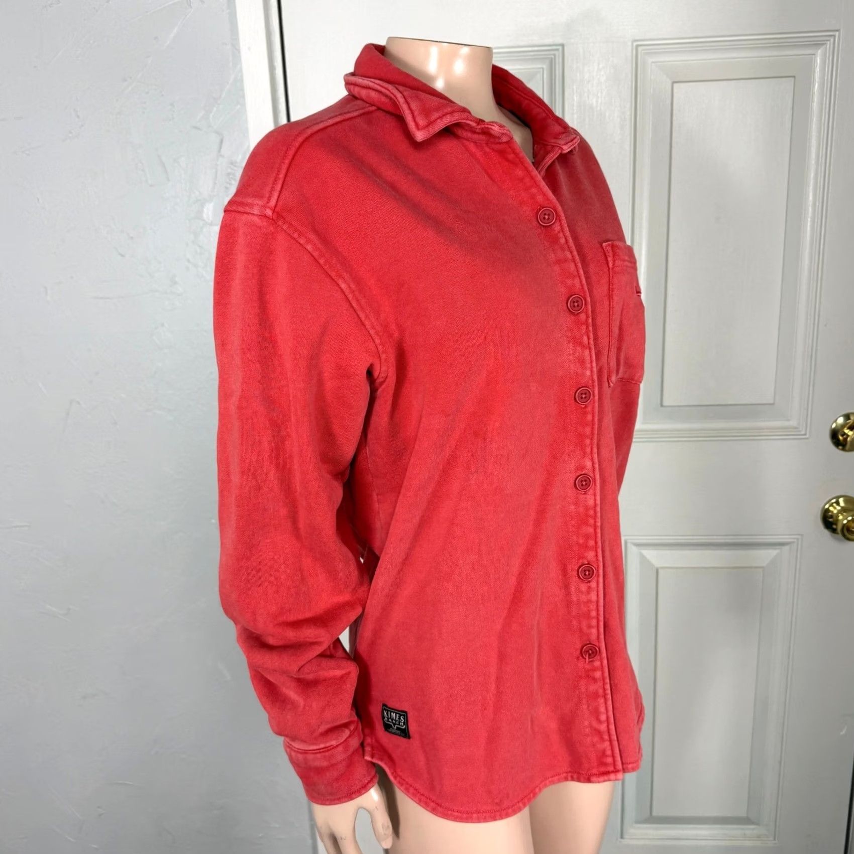 Vintage Kimes Ranch Womens Sweatshirt Button Jacket M Cotton Knit Blue Nylon? Size M / US 6-8 / IT 42-44 - 5 Thumbnail