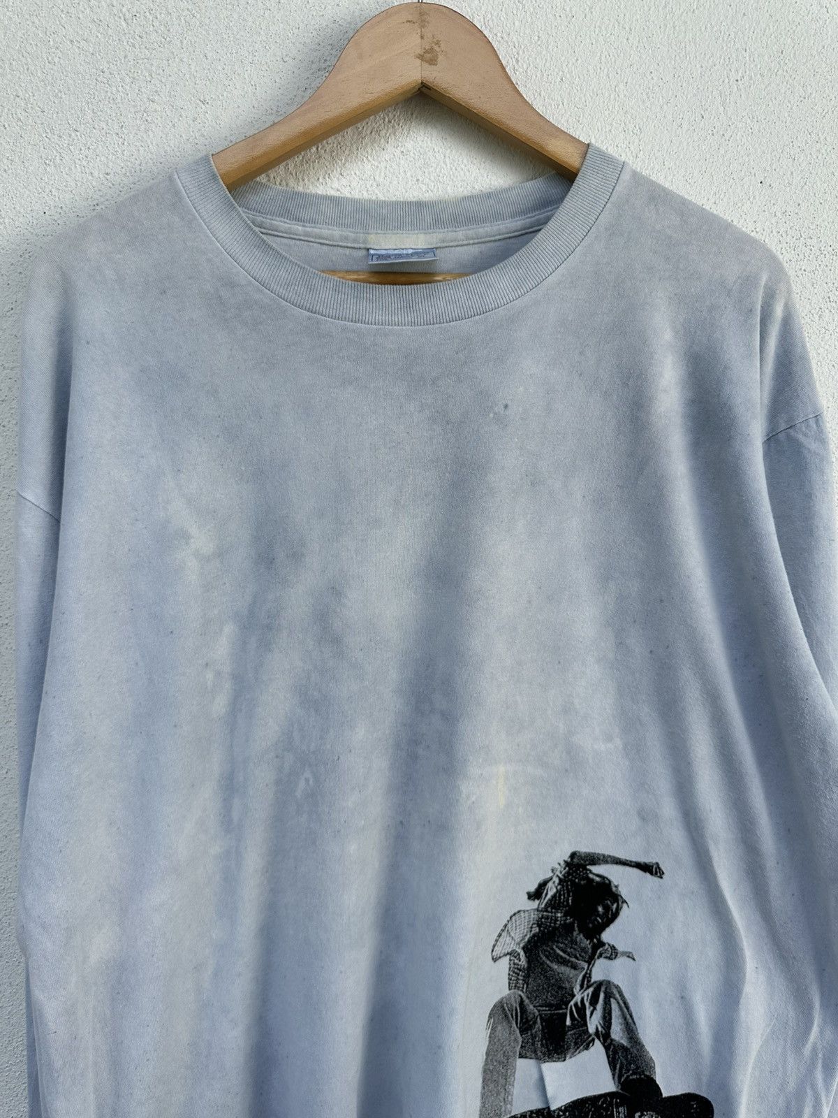 Bob Marley × Vintage Vintage Bob Marley Skateboard Long Sleeve T Shirt Size US XL / EU 56 / 4 - 4 Thumbnail