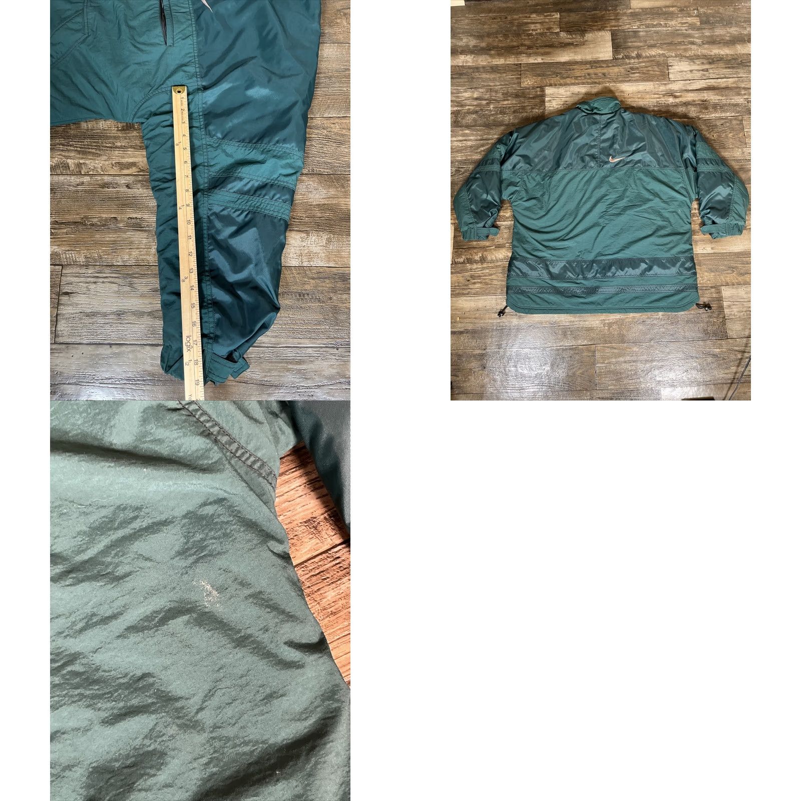 Nike VINTAGE Nike Jacket Mens XL Quilted Heavy Parka Coat Green Big Swoosh 90s Size US XL / EU 56 / 4 - 8 Thumbnail