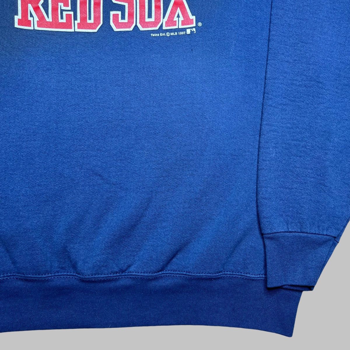 MLB × Vintage 1997 MLB Boston Red Socks 3D Spell Out Pullover Sweatshirt Size US XL / EU 56 / 4 - 14 Thumbnail