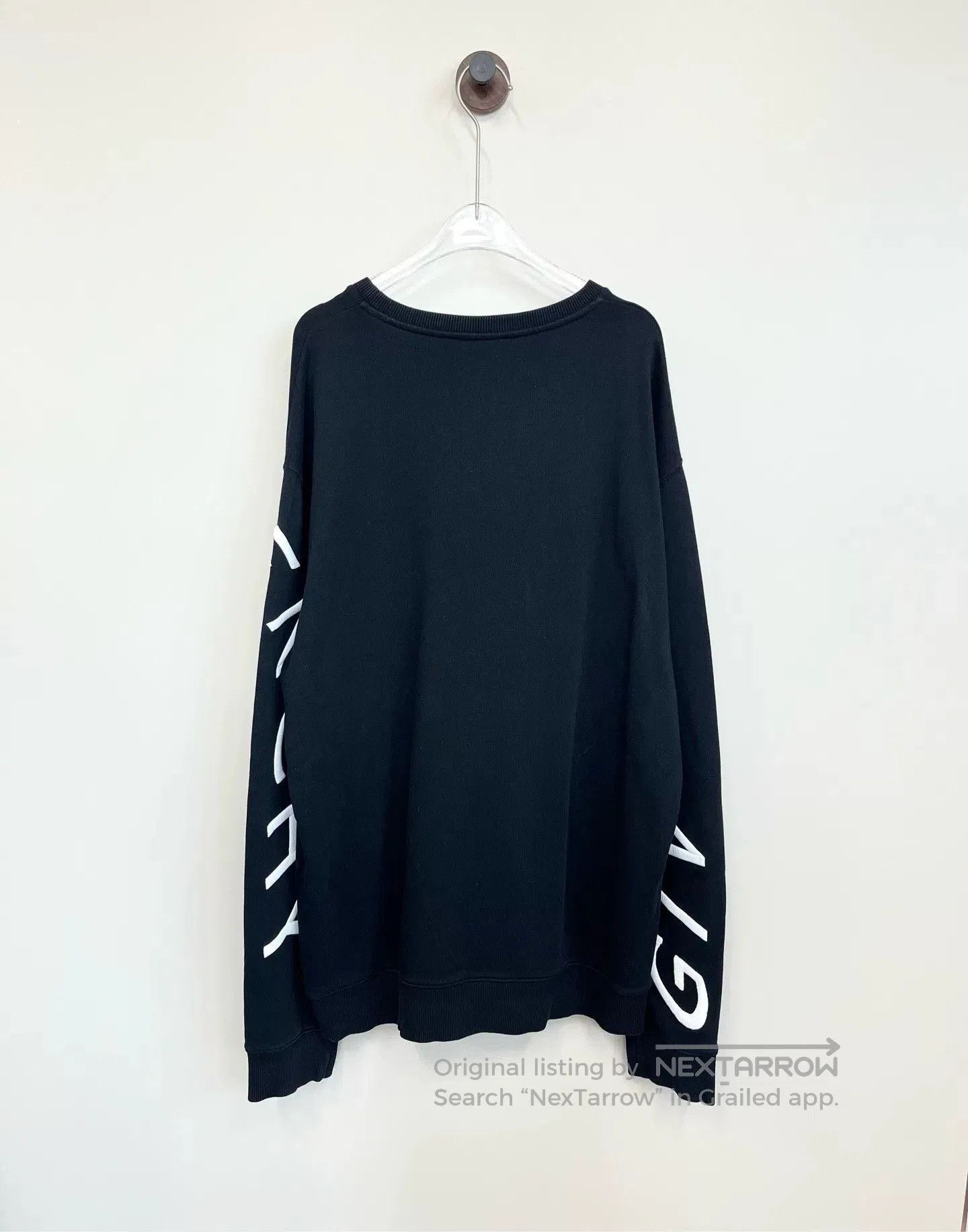 Givenchy Givenchy Black Embroidered Logo Hoodie XXL. Size US XXL / EU 58 / 5 - 2 Thumbnail
