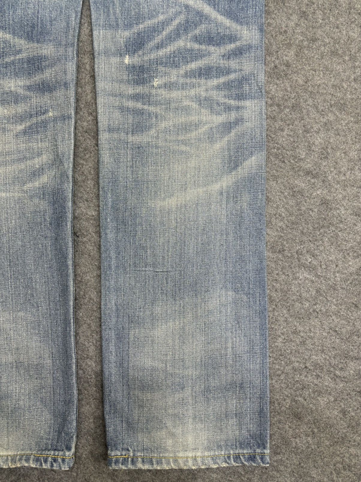 Edwin 💥Insane 90s Style💥Edwin 504ZX Slevedge Distressed Denim F538 Size US 31 - 16 Thumbnail