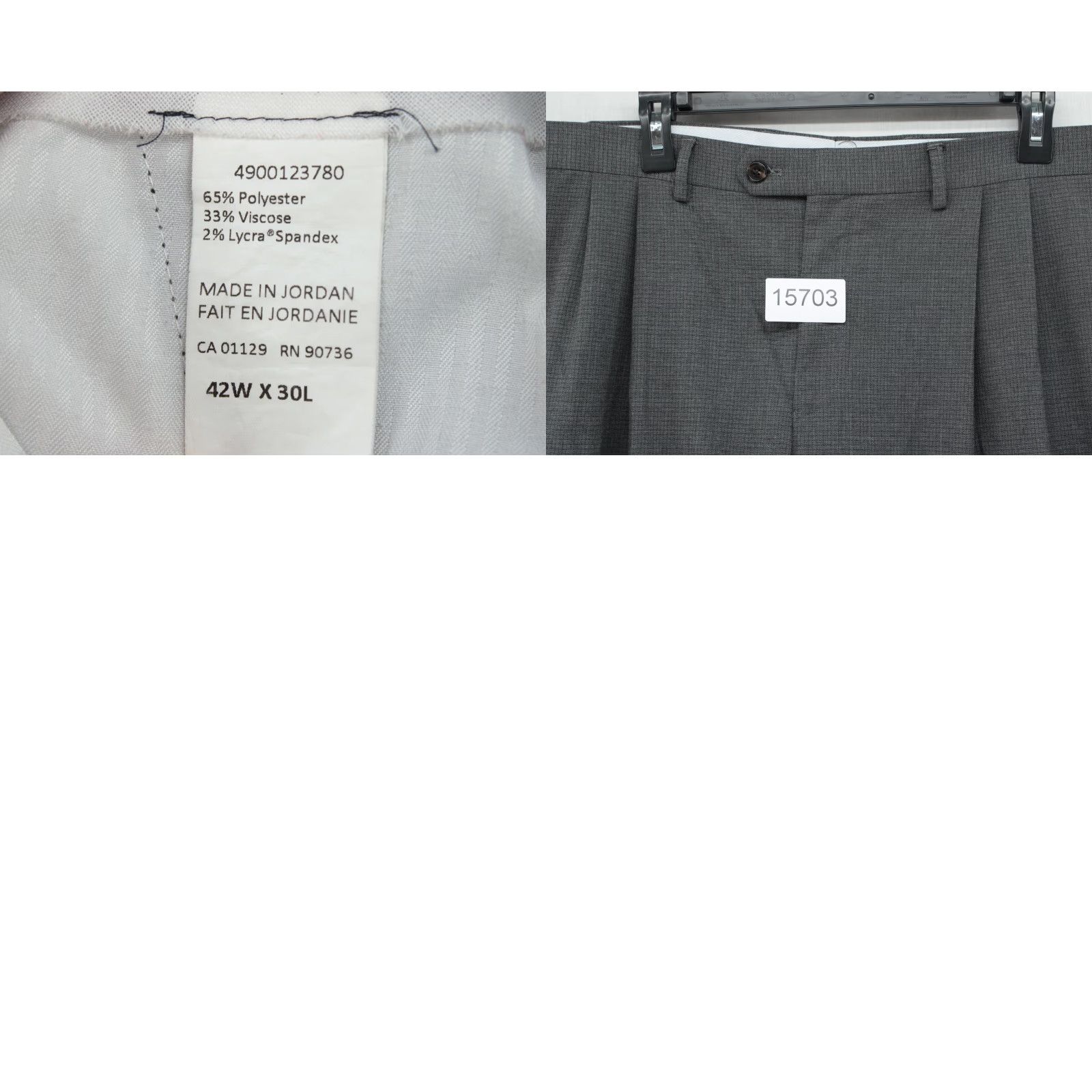 Polo Ralph Lauren Polo Ralph Lauren Pants Mens 42x29.5 Gray Check Dress Office Preppy Modern Mens Size US XL / EU 56 / 4 - 8 Thumbnail