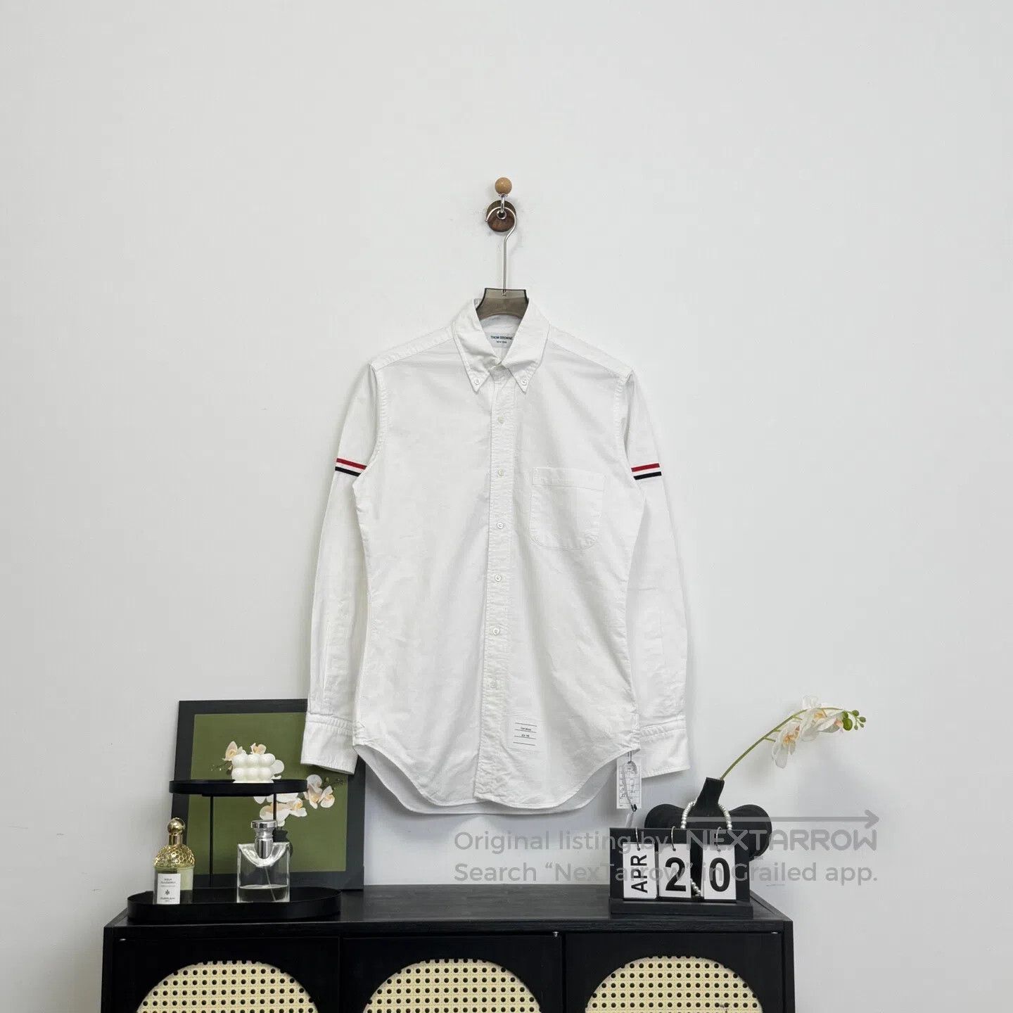 Thom Browne Thom Browne White Double Sleeve Labeled Shirt| Size US M / EU 48-50 / 2 - 1 Thumbnail