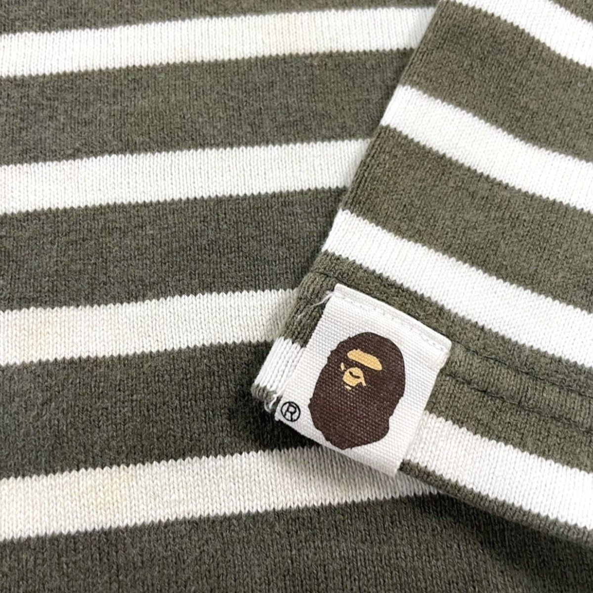 Bape OG 2000’s A Bathing Ape Black/White Strips Short Sleeve Tees Size US M / EU 48-50 / 2 - 6 Thumbnail