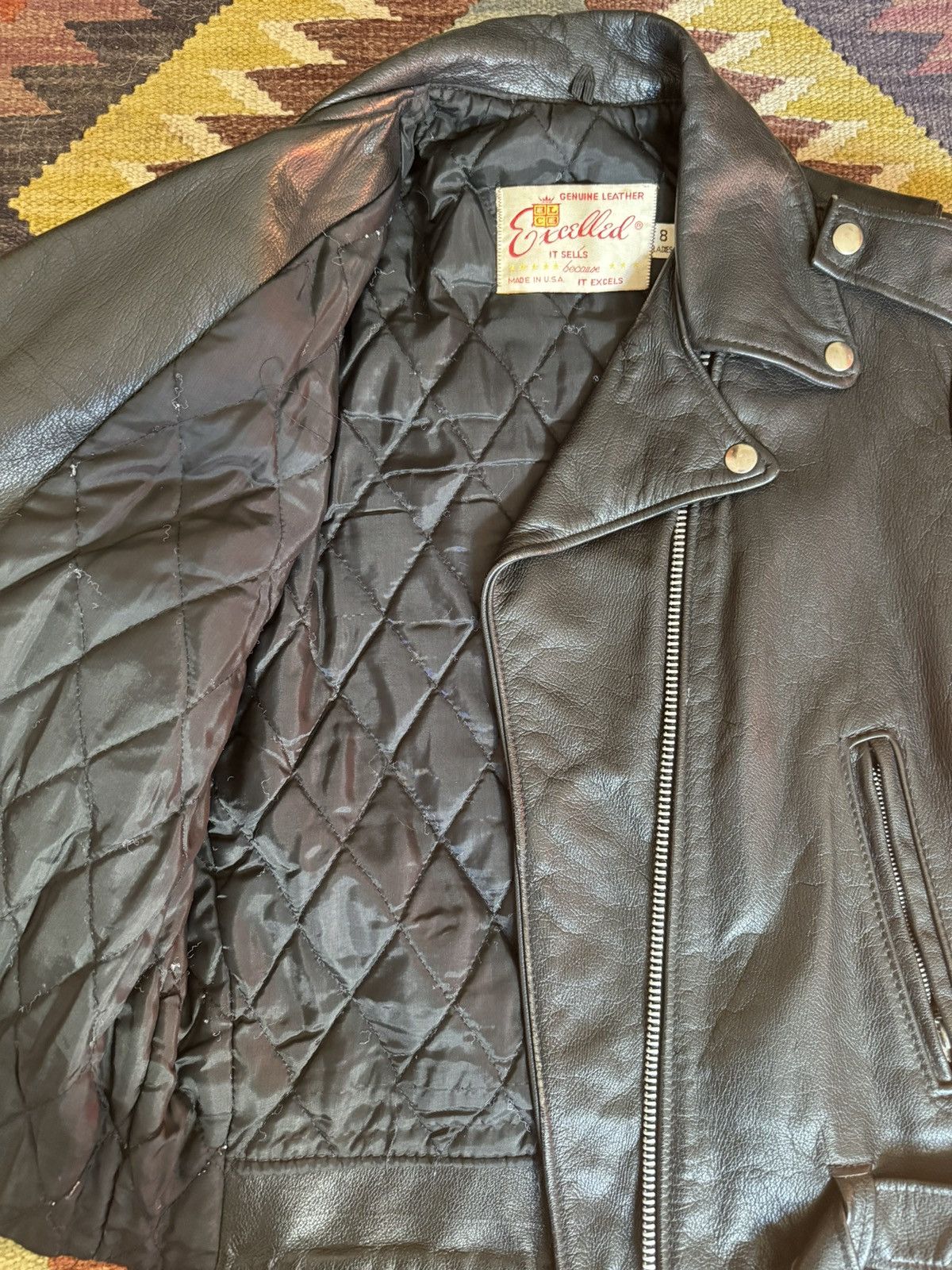 Vintage Vintage Leather Moto Jacket Size S / US 4 / IT 40 - 7 Thumbnail