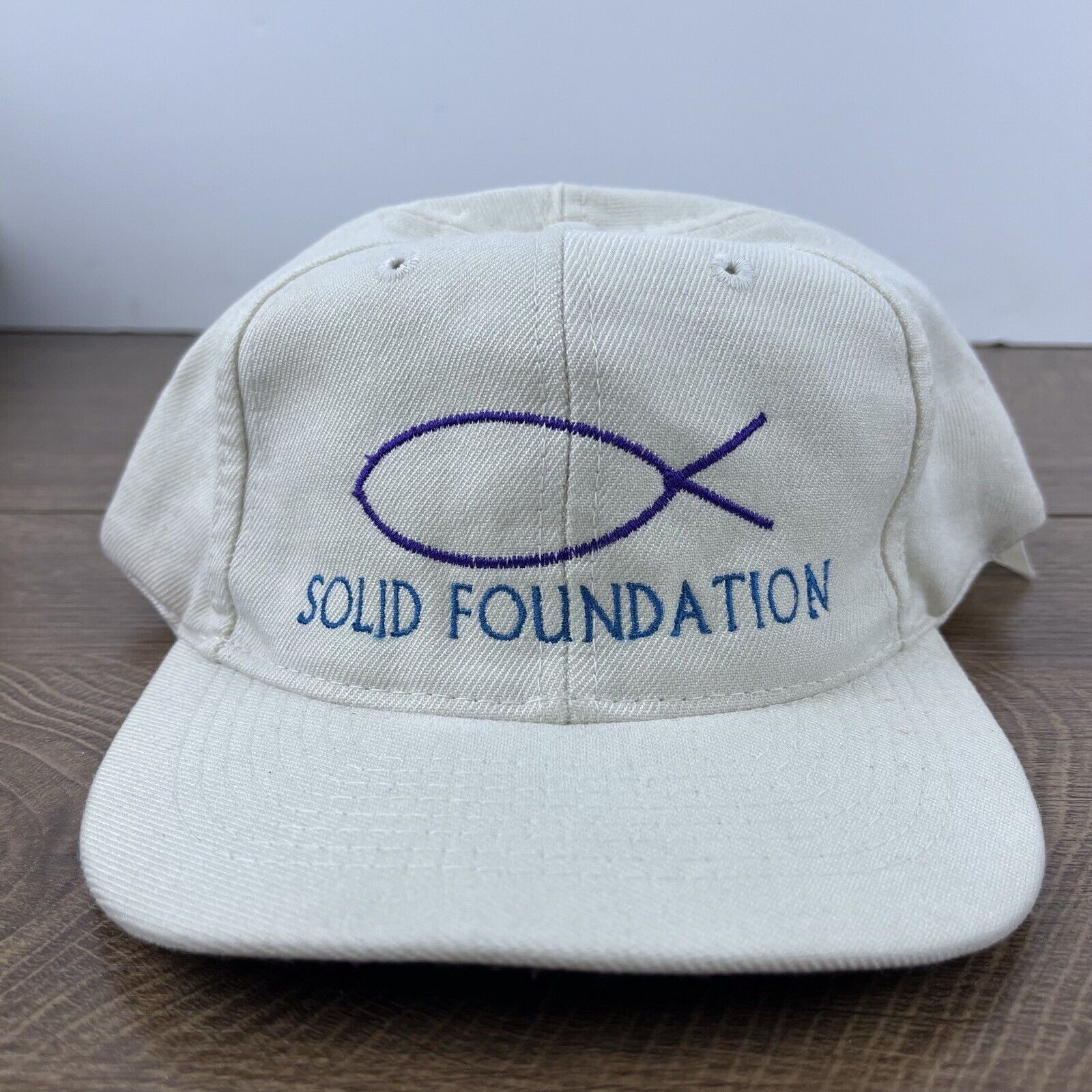 Other Solid Foundation Hat Snapback Hat White Hat Adjustable White Size ONE SIZE - 3 Thumbnail