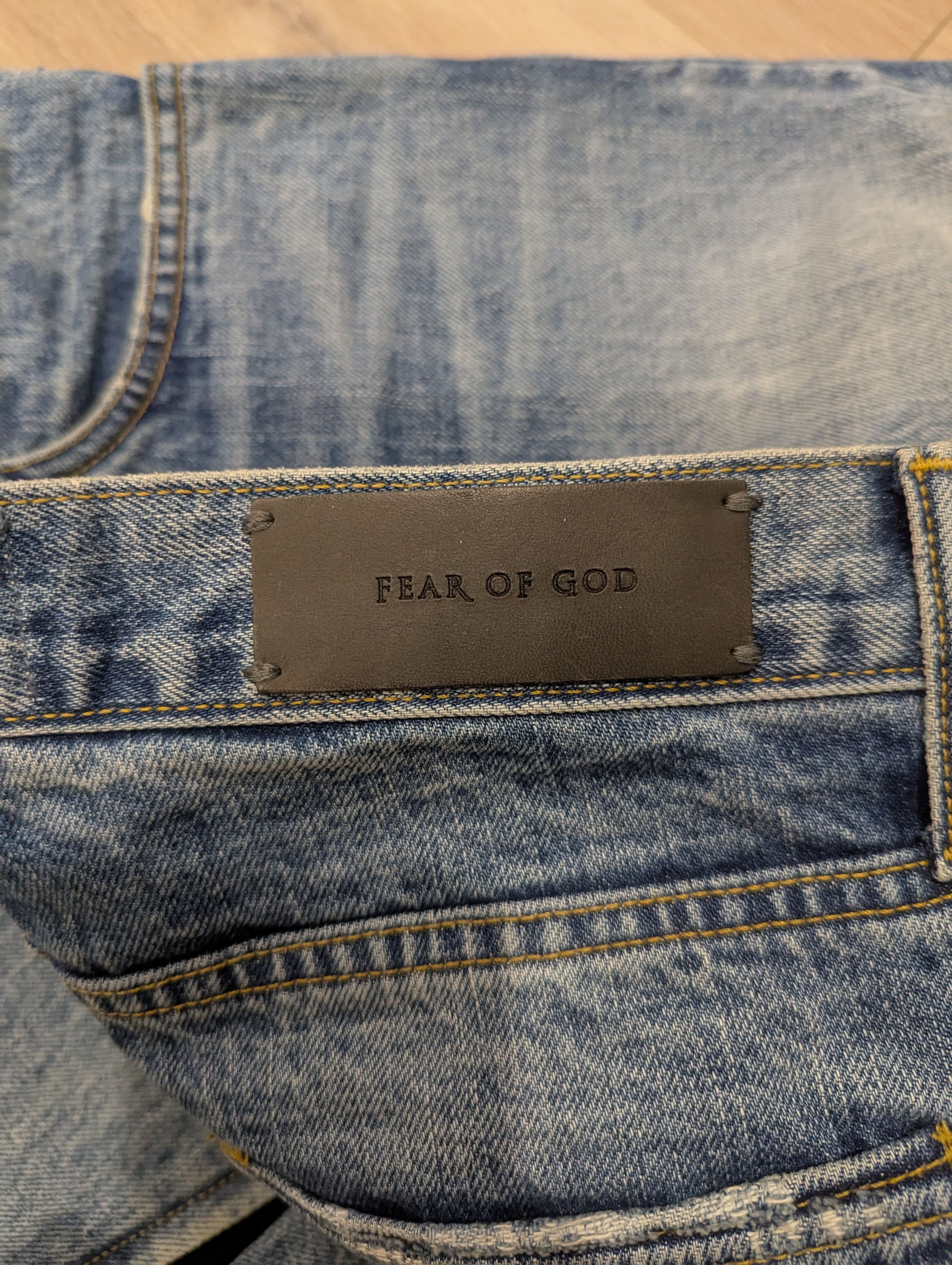 Fear of God 5 Pocket Indigo Selvedge Denim Size US 30 / EU 46 - 3 Thumbnail