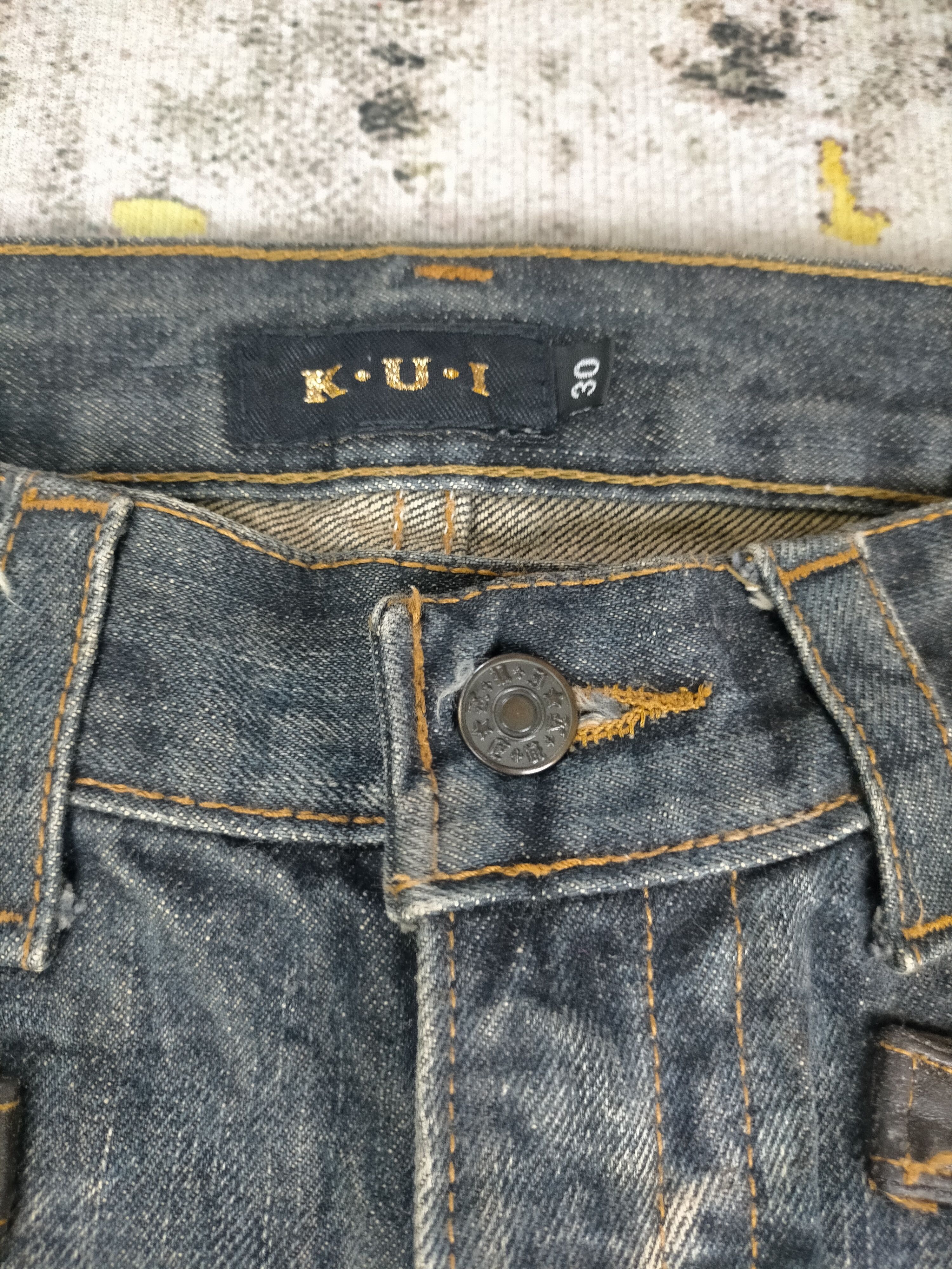Tornado Mart 🔥Rare Vintage 90s Kui Distressed Ripped Size US 30 / EU 46 - 6 Thumbnail