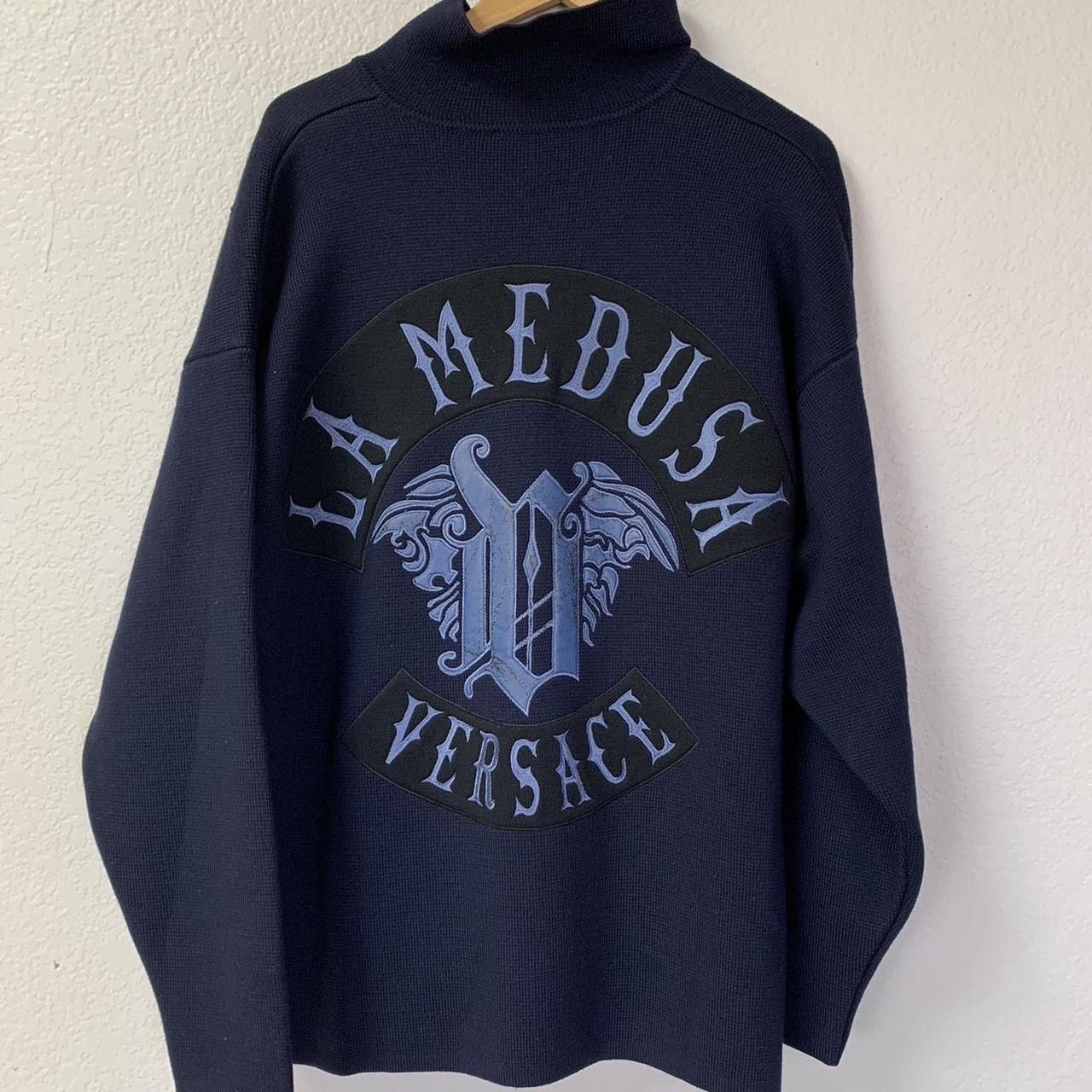 Versace Rare Gianni Versace La Medusa Versace Knit Jacket Size US L / EU 52-54 / 3 - 8 Thumbnail