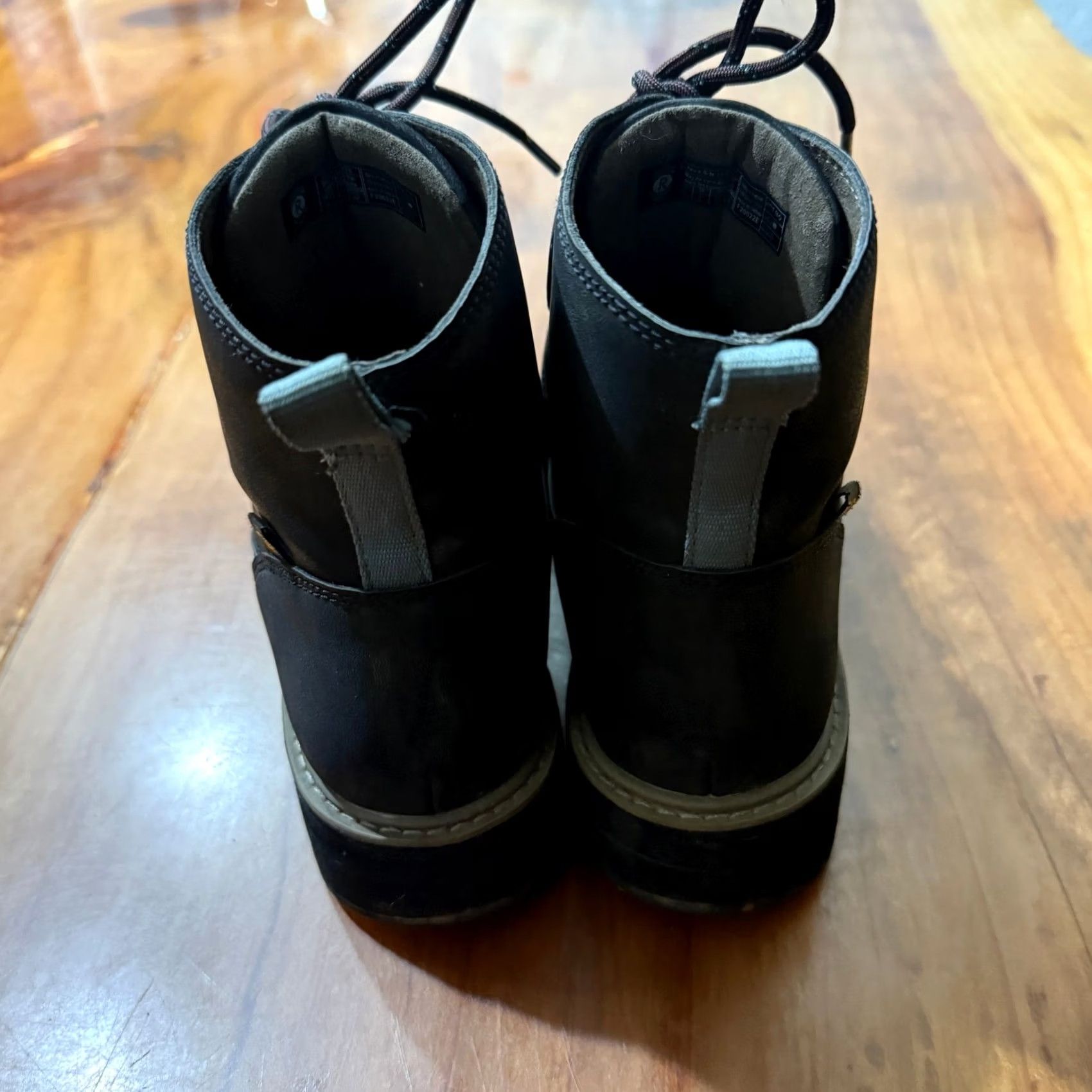 Teva Teva Midform Boots Women 8 EU 39 Lace Up Ankle Leather Rubber Black Bootie Casual Outdoor Size US 9 / IT 39 - 3 Thumbnail
