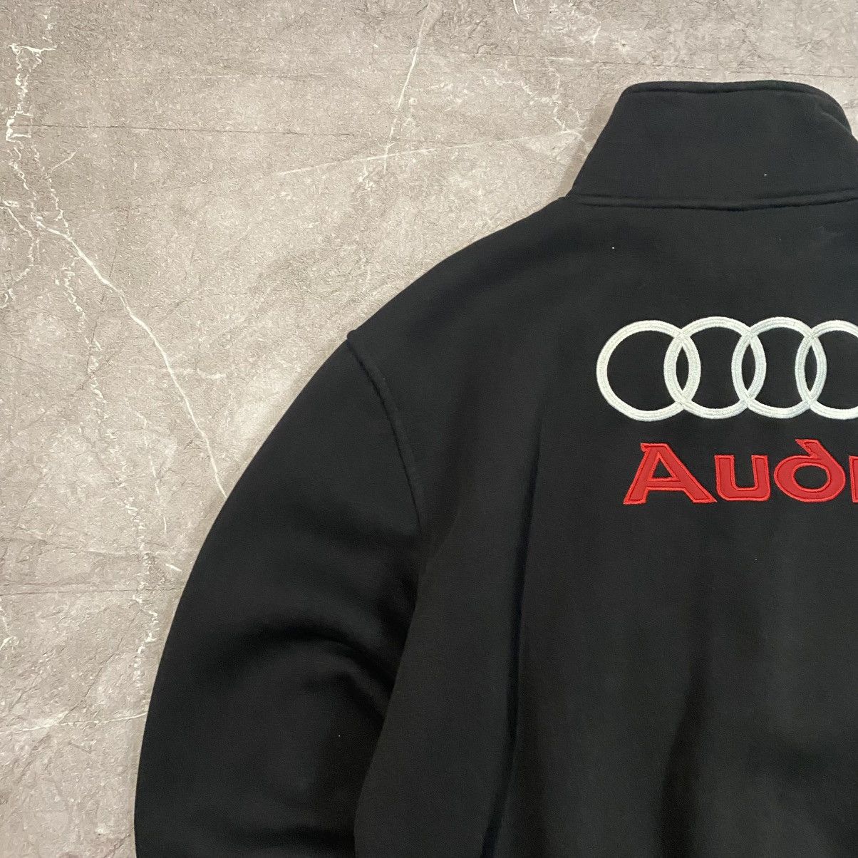 Audi × Vintage VINTAGE AUDI BIG LOGO ZIP SWEATSHIRT RACING BIG LOGO 00s Size US XL / EU 56 / 4 - 8 Thumbnail