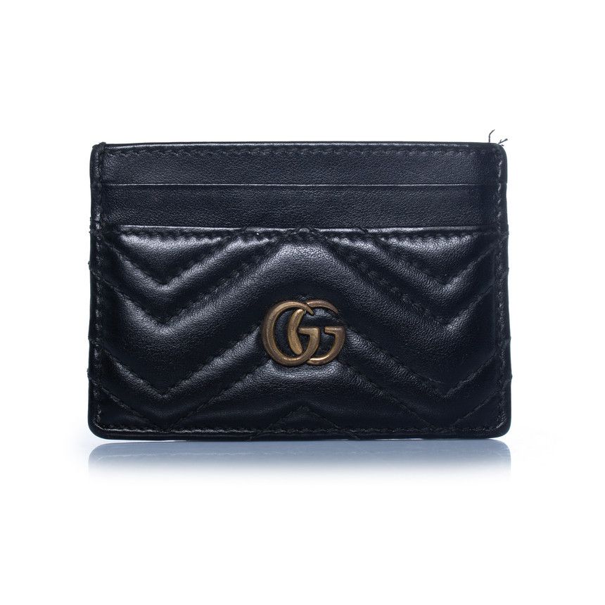 Gucci Gucci, GG Marmont card holder in black Size ONE SIZE - 5 Thumbnail
