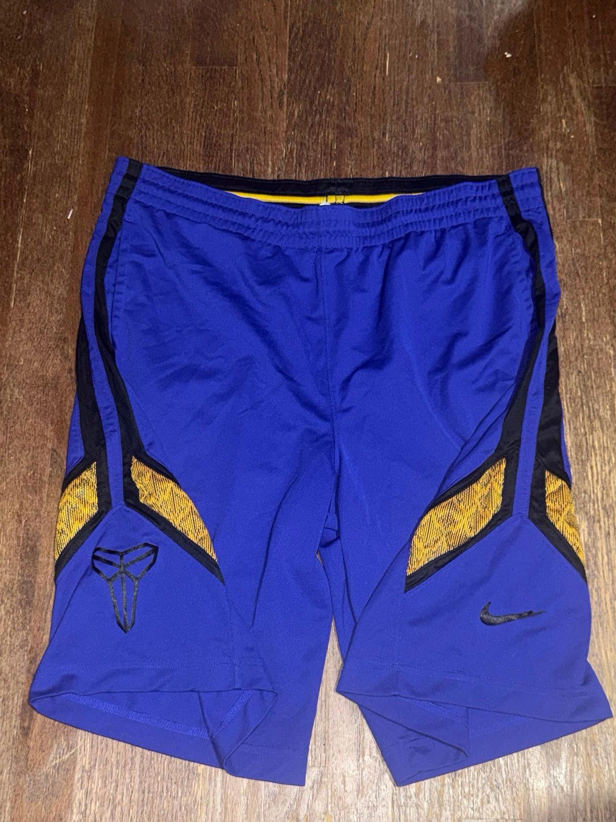 Nike Nike Kobe Bryant Mamba Purple/Gold Mesh Hoop Shorts Sz L Size US 34 / EU 50 - 2 Thumbnail