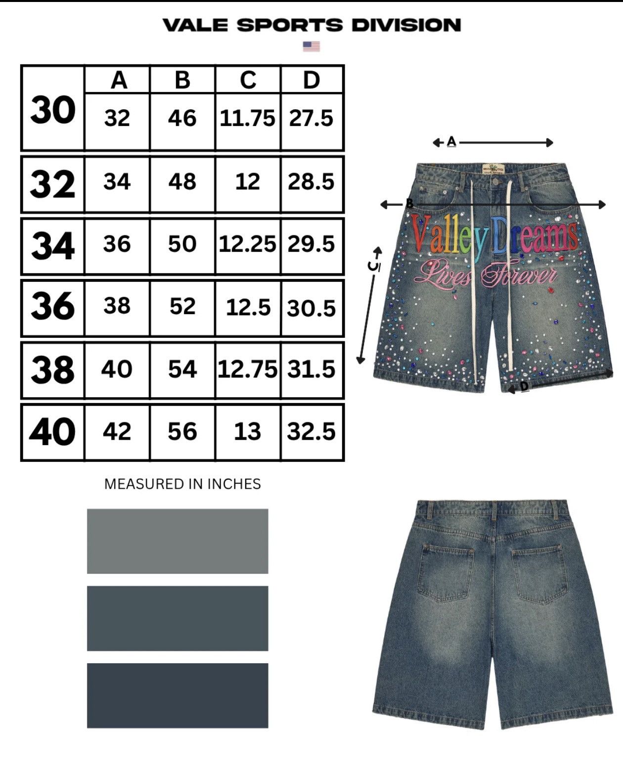 Vale Vale Forever Ice Cream Jorts Size US 34 / EU 50 - 14 Thumbnail