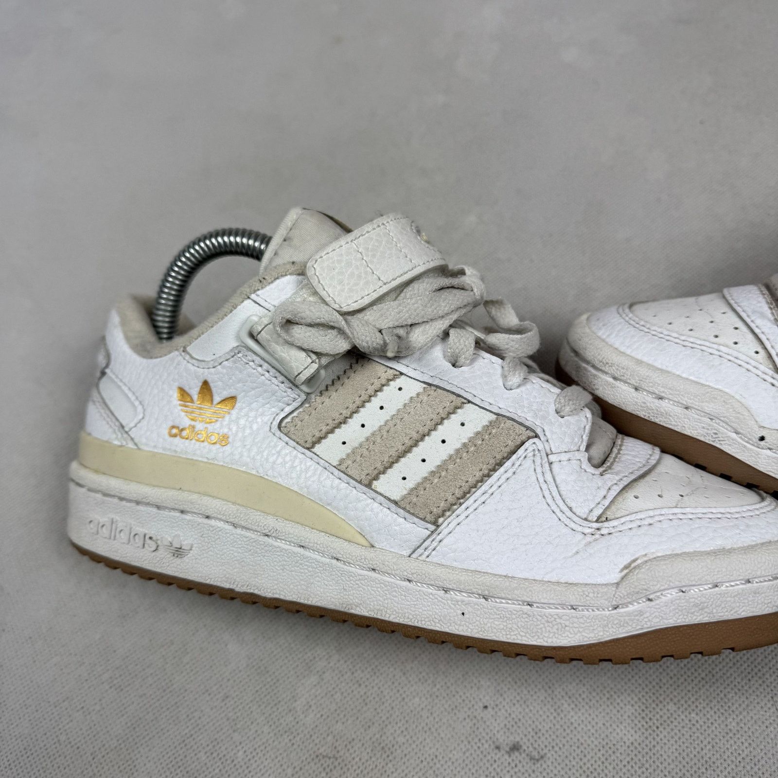 Adidas Adidas Forum Low GZ3875 Mens White Leather Lace-Up Shoes 5.5 Size US 5.5 / EU 38 - 2 Thumbnail