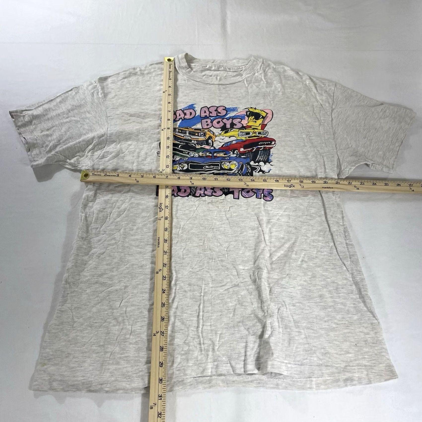 Vintage VINTAGE MOPAR T-Shirt XL Men Black 90s Single Stitch Graphic Print Boys Drive Bad Ass Toys 90s Size US XL / EU 56 / 4 - 2 Thumbnail