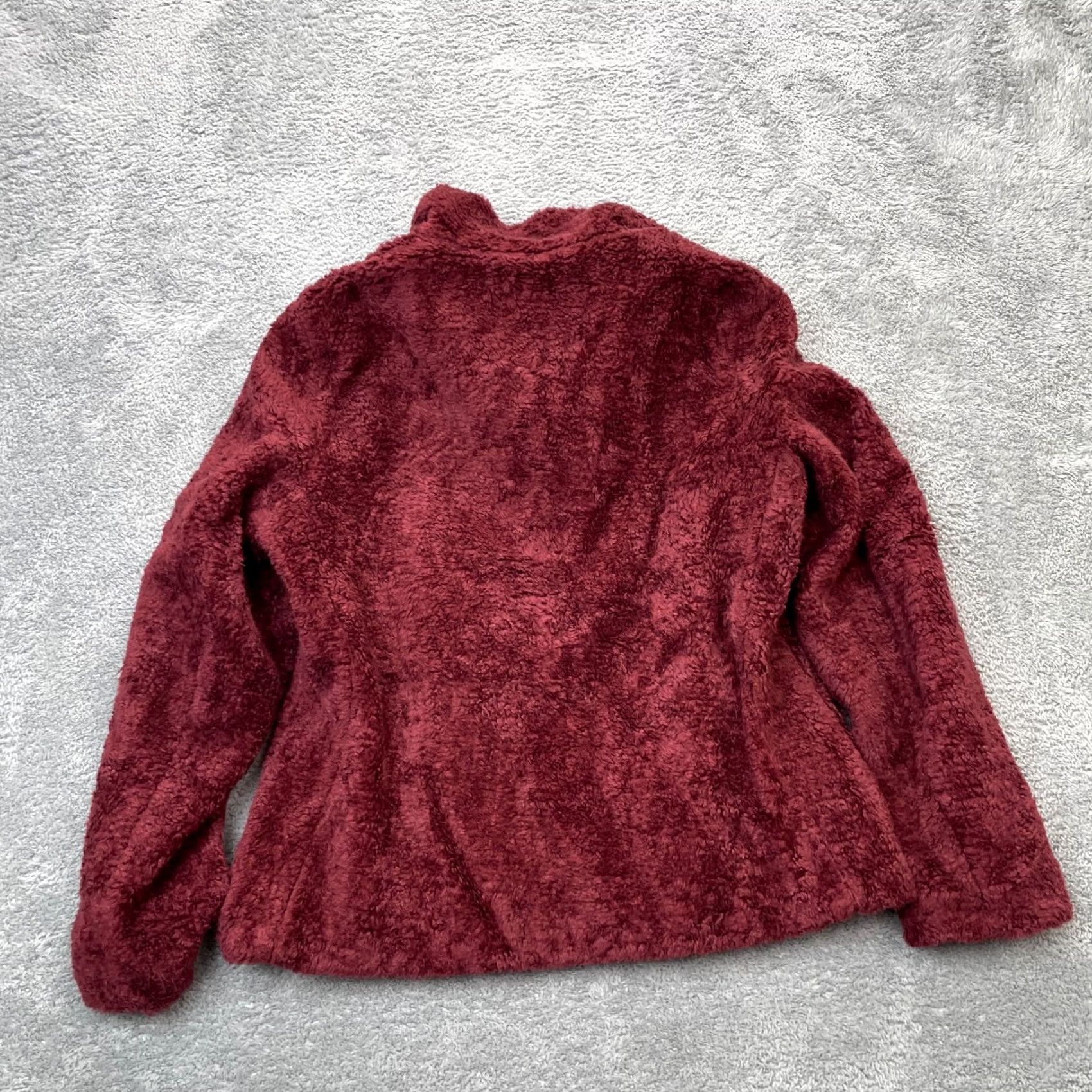 Pendleton Pendleton Red Womens Medium Jacket Fleece Sherpa Plaid Lined Full Zip Coat Size M / US 6-8 / IT 42-44 - 2 Thumbnail