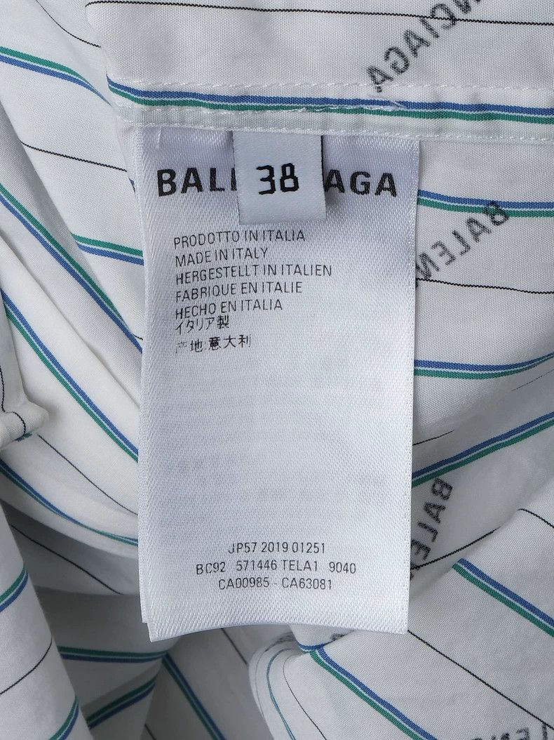 Balenciaga Balenciaga size 38 Logo Full Lapel Color Contrast Short Sle Size US M / EU 48-50 / 2 - 7 Thumbnail