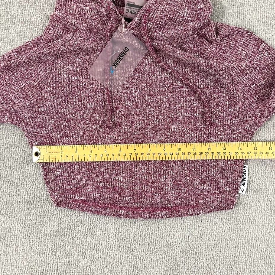 Gymshark Gymshark Hoodie Womens S Slounge Cropped Pullover Deep Plum Purple Solid Cropped Jacket Womens Sport Gym Yoga NEW Size S / US 4 / IT 40 - 6 Thumbnail