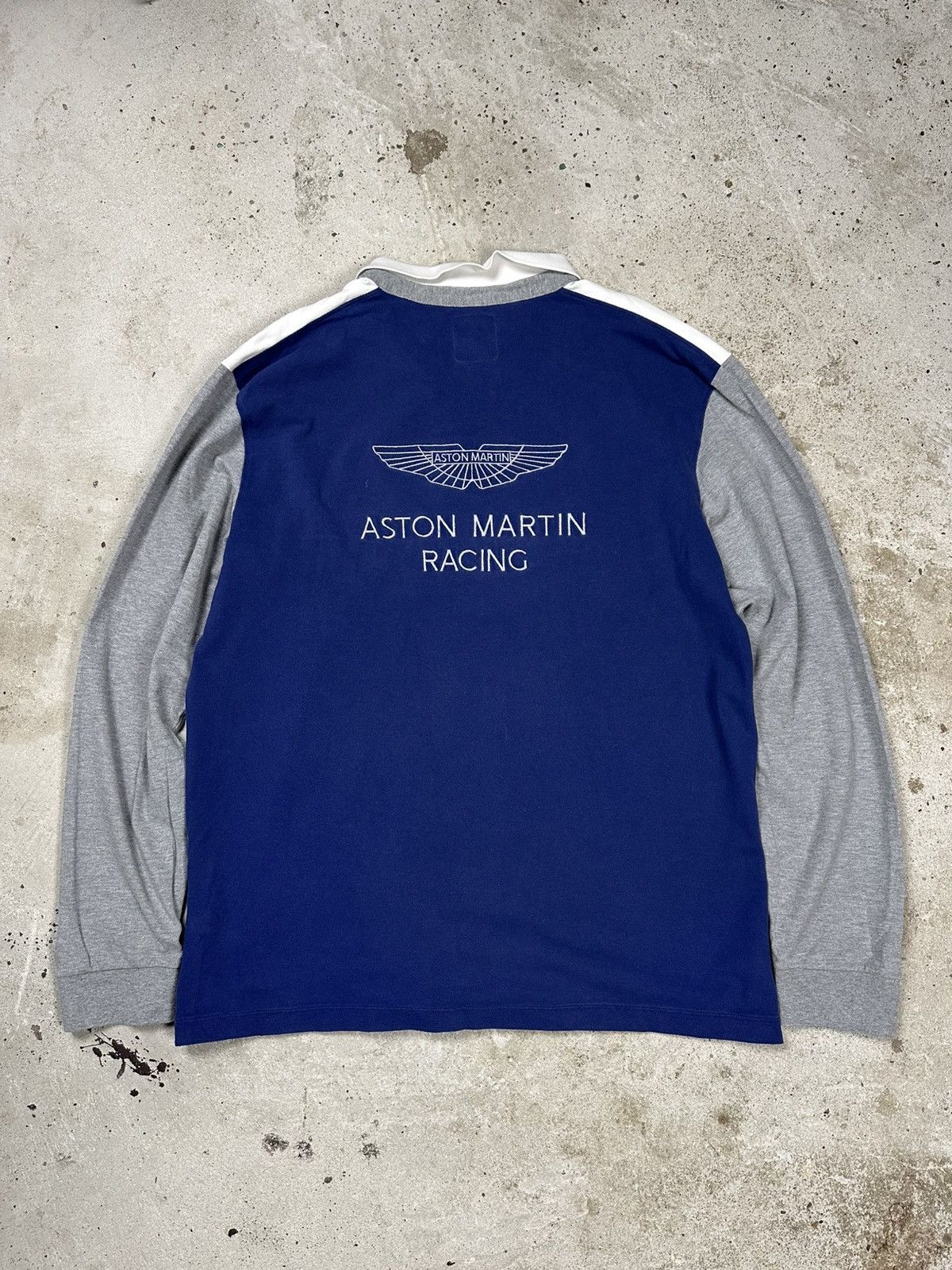 Hackett Vintage Hackett x Aston Martin Racing Long Sleeve Polo Rugby Size US XL / EU 56 / 4 - 1 Thumbnail