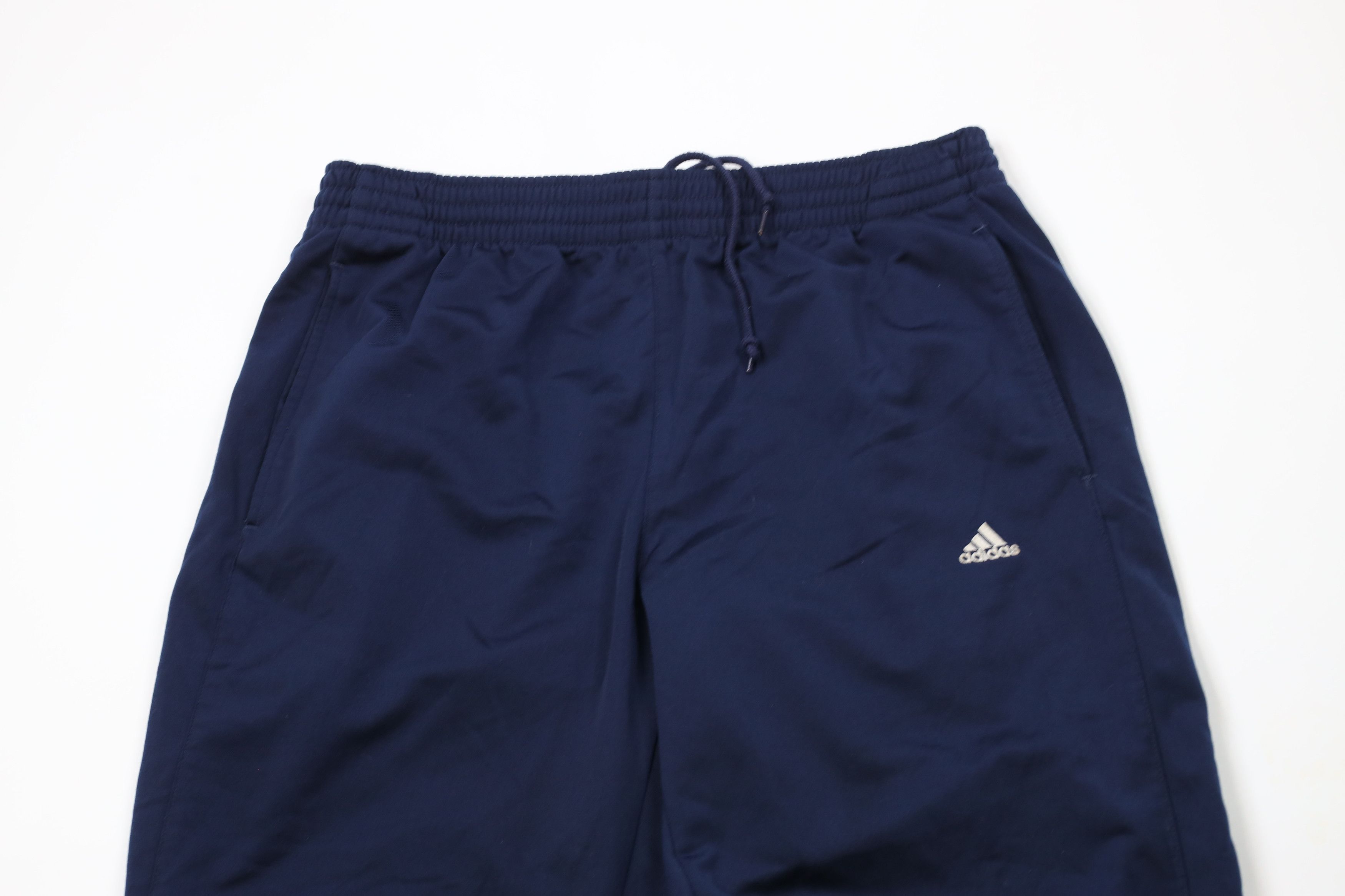 Adidas × Vintage Vintage Y2K 2003 Adidas Striped Wide Leg Sweatpants Blue Size US 34 / EU 50 - 2 Thumbnail