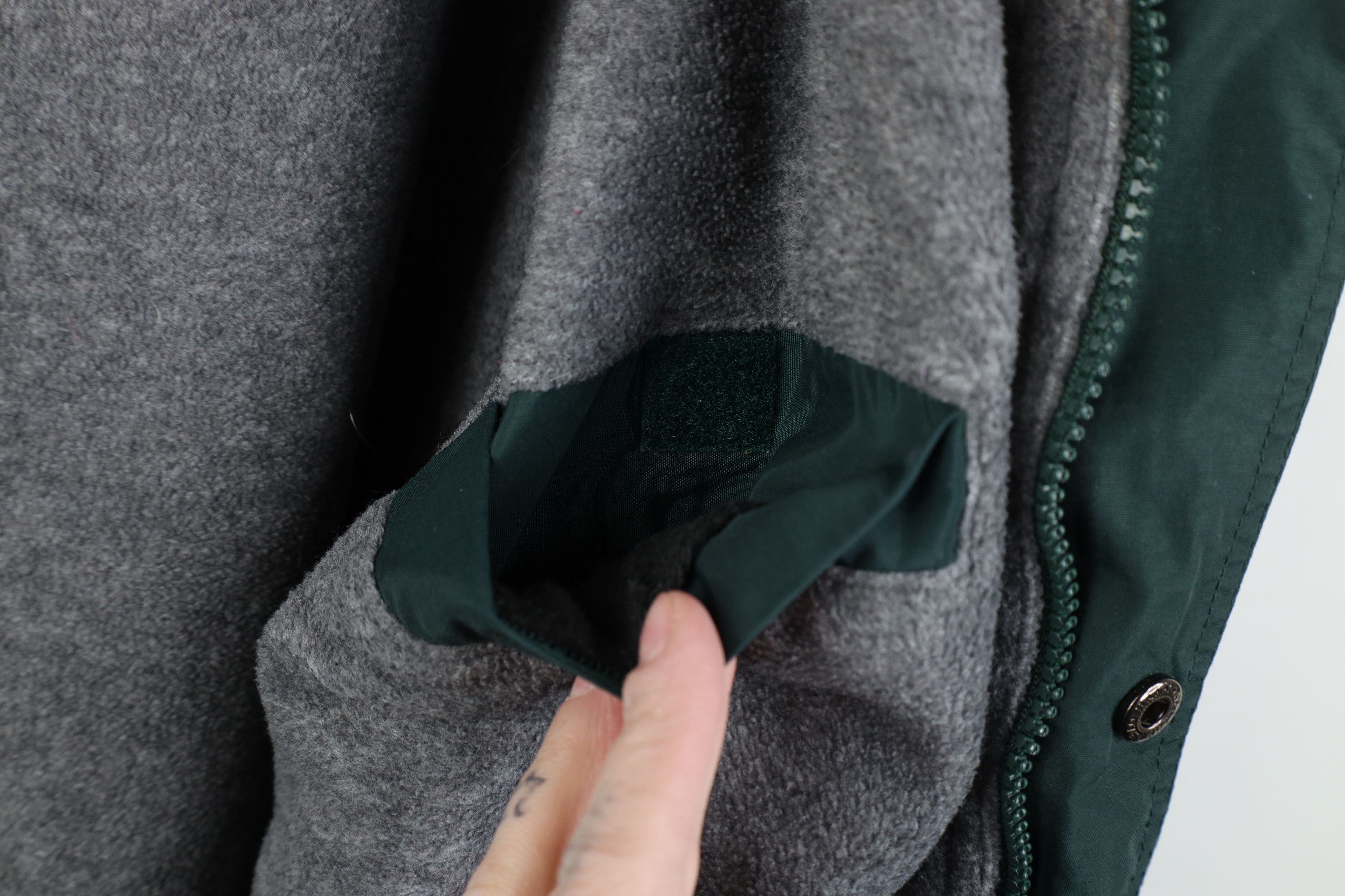 Vintage Vintage 90s Y2K Streetwear Fleece Lined Bomber Jacket Green Size US L / EU 52-54 / 3 - 10 Thumbnail