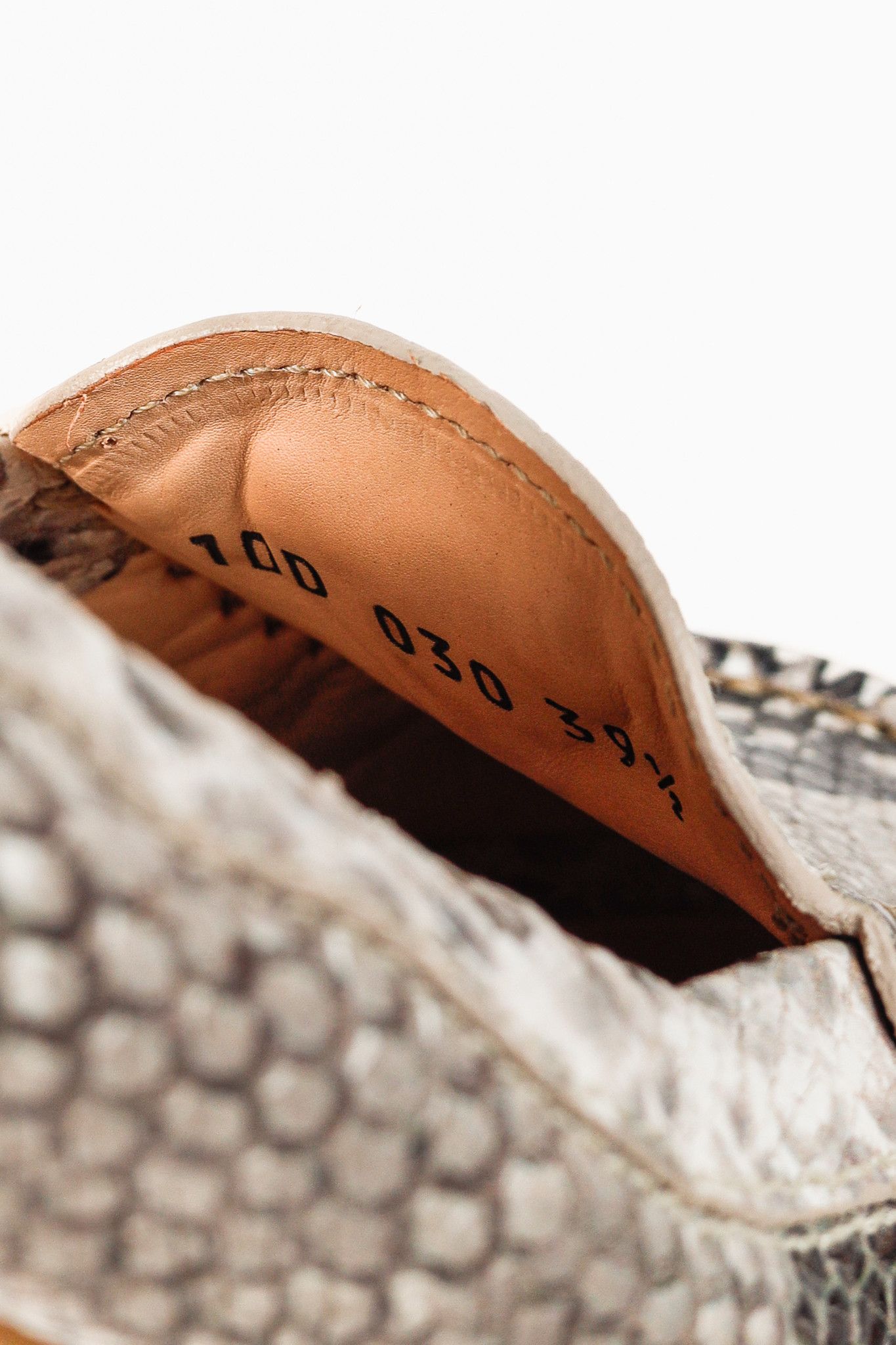 Prada Prada Reptile Embossed Driving-Style Leather Loafer Size US 9 / IT 39 - 11 Thumbnail