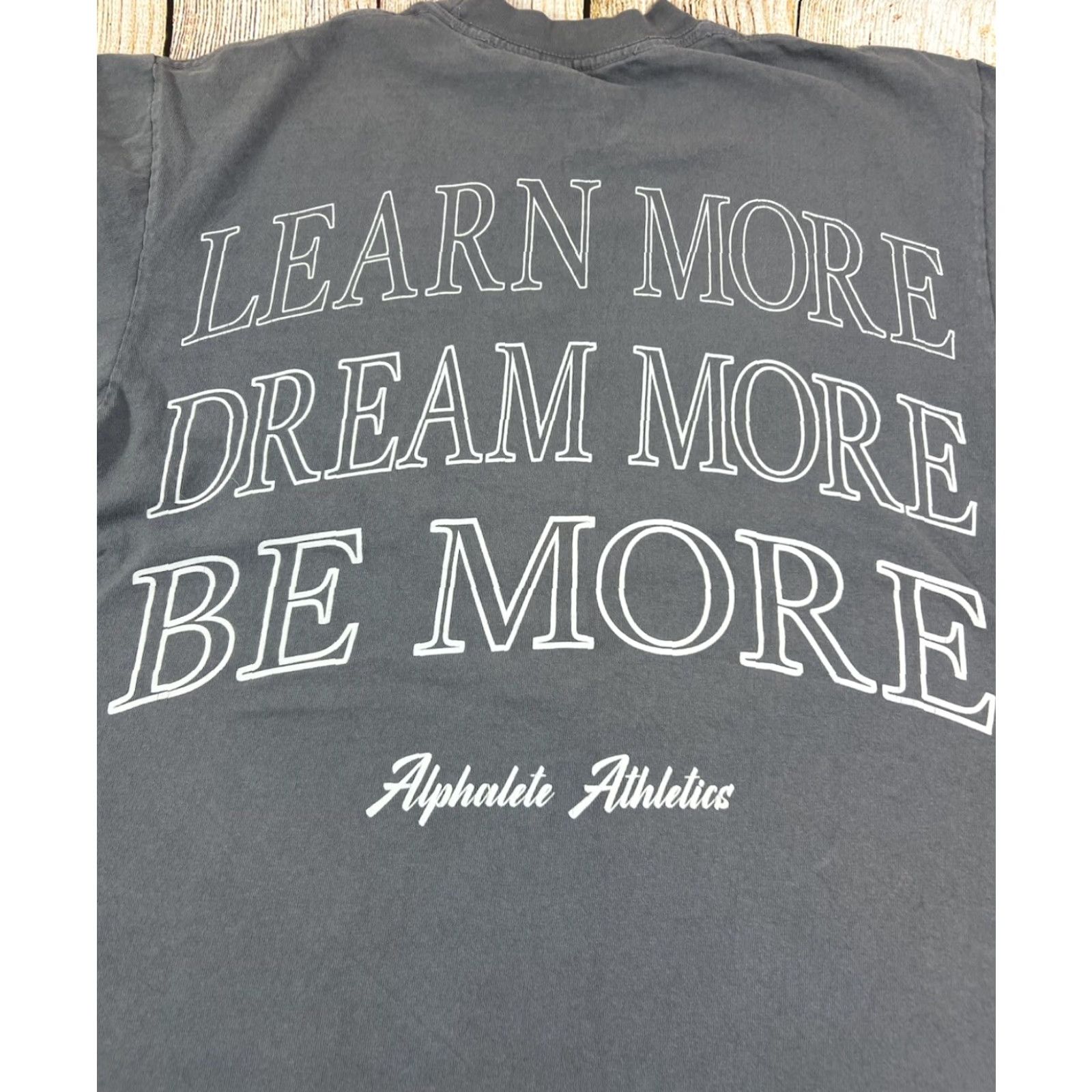 Vintage ALPHALETE T-Shirt Grey Small Unisex Adults Athletic Basic Dream Activewear 90s? (Note: remove extra). Size US S / EU 44-46 / 1 - 4 Thumbnail
