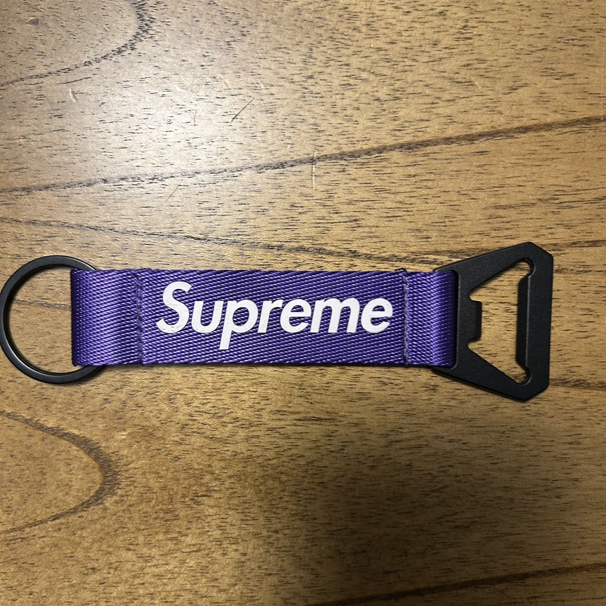 Orders Supreme Bottle Opener Webbing Keychain Red