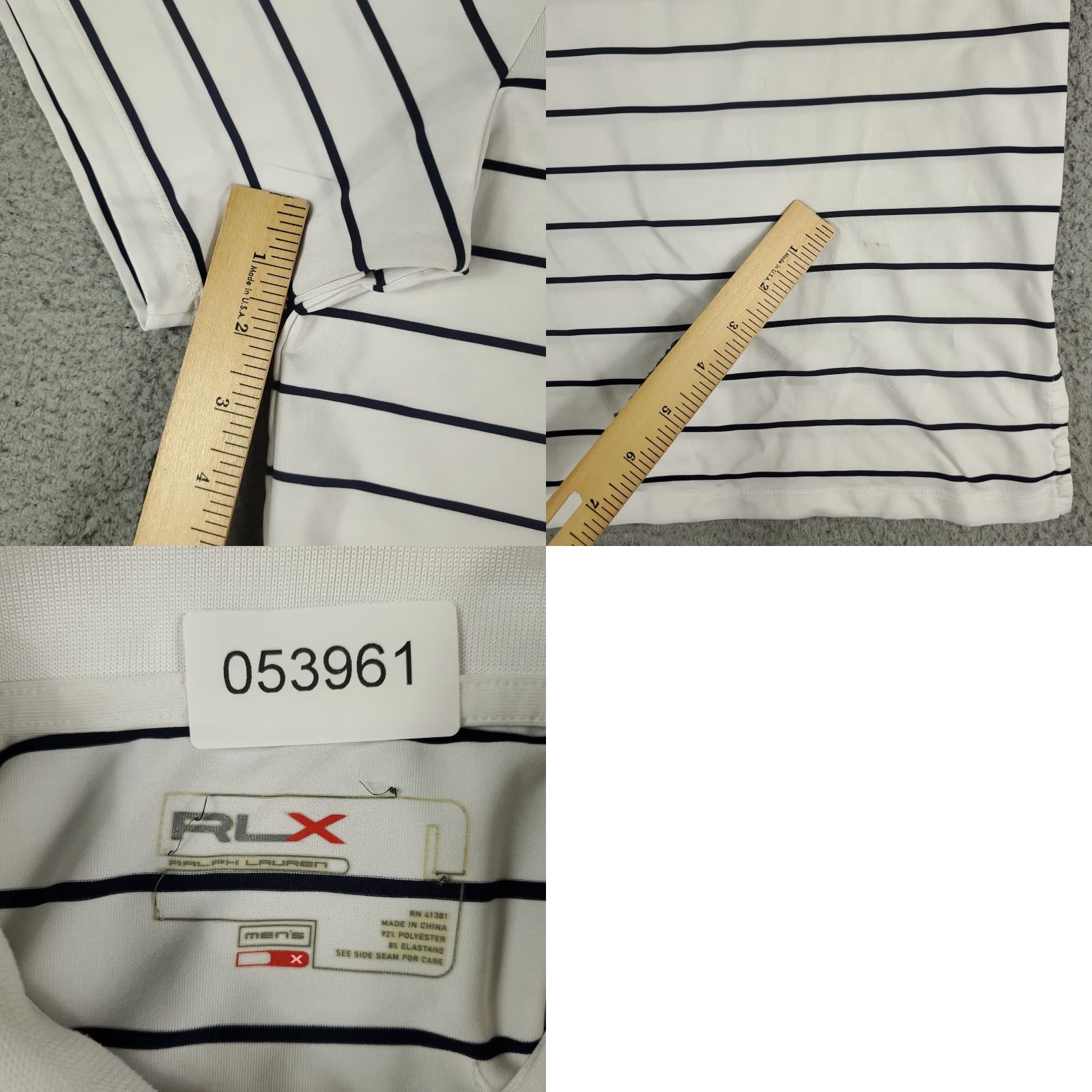 Ralph Lauren RLX Ralph Lauren Polo Shirt Mens Large White Striped Golf Short Sleeve Polo Shirt Mens Large White Striped Golf Short Sleeve Size US L / EU 52-54 / 3 - 8 Thumbnail