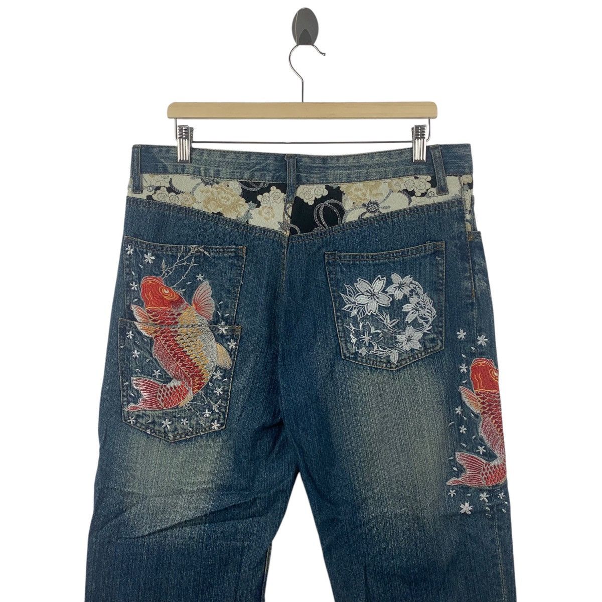 If Six Was Nine × Japanese Brand JAPANESEBRAND Sukajan japanese culture jeans Size US 34 / EU 50 - 16 Thumbnail