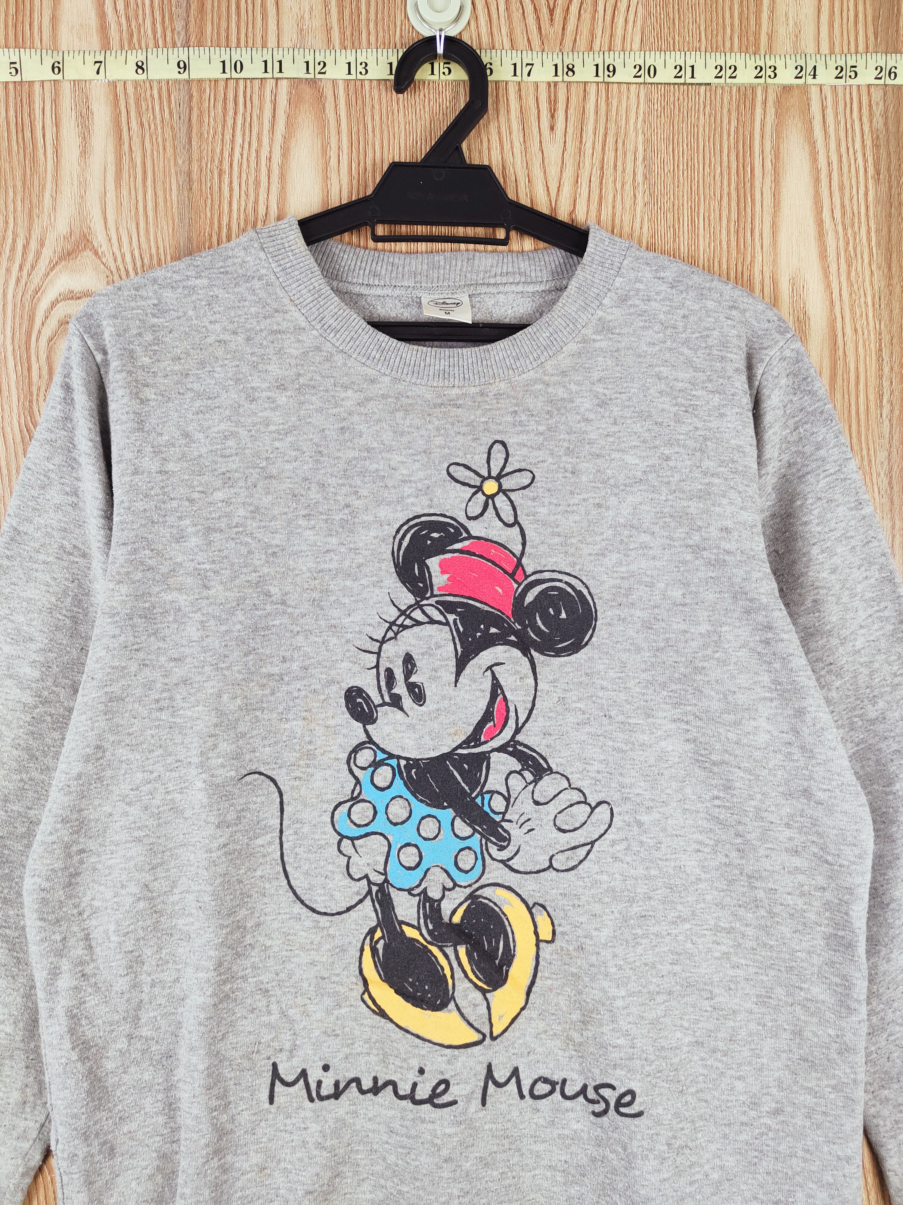 Disney × Vintage Vintage 💥 Disney Gray Minnie Mouse Long Sleeve T-shirts Size M / US 6-8 / IT 42-44 - 2 Thumbnail