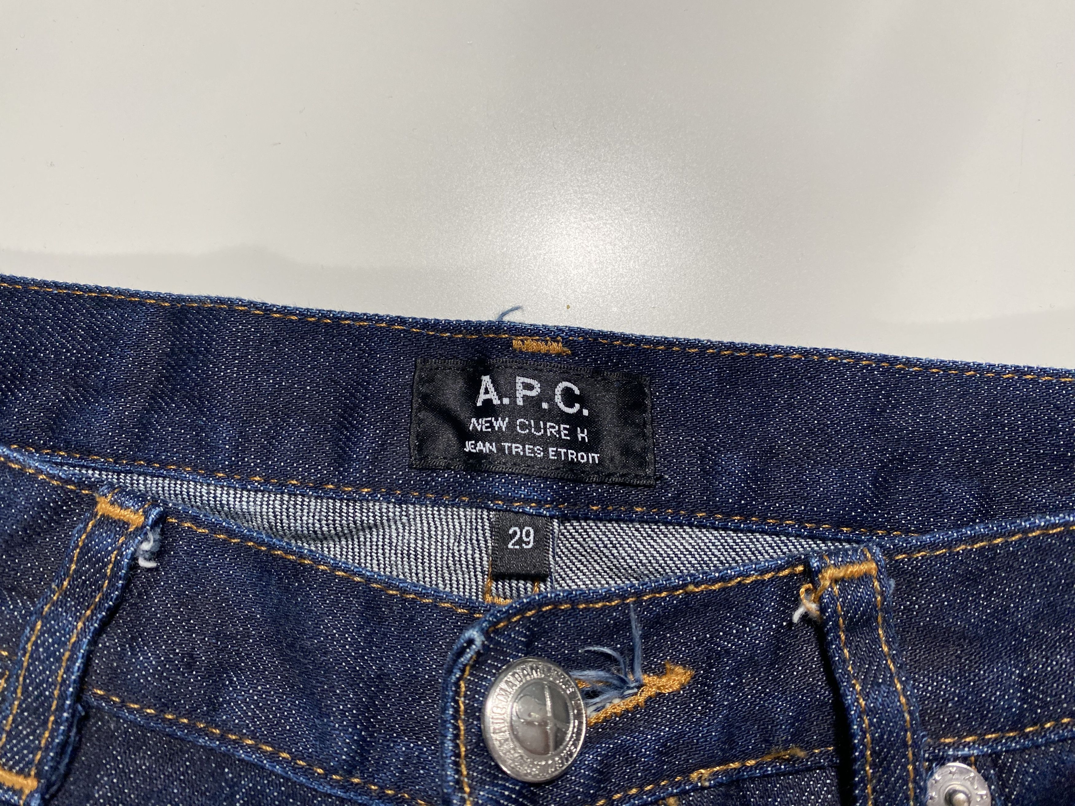 A.P.C. A.P.C. New Cure H Dark Wash Slim Fit Jeans 29x27 Size US 29 - 4 Thumbnail