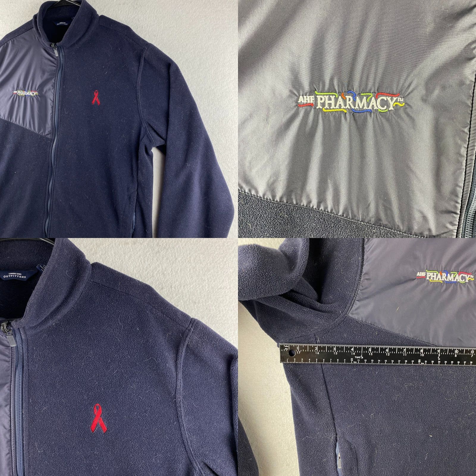 Lands' End Lands' End Sweater Mens XL Blue Full Zip Fleece Long Sleeve Pockets All Seasons Casual Modern Regular Mens XL Blue Lands' End Sweater Size US XL / EU 56 / 4 - 8 Thumbnail