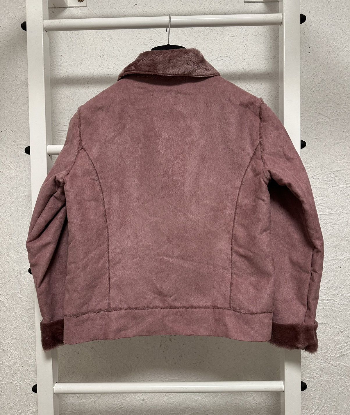 Japanese Brand × Vintage Y2K Hysteric Glamour Pink Shearling Jacket Vintage Size M / US 6-8 / IT 42-44 - 6 Thumbnail
