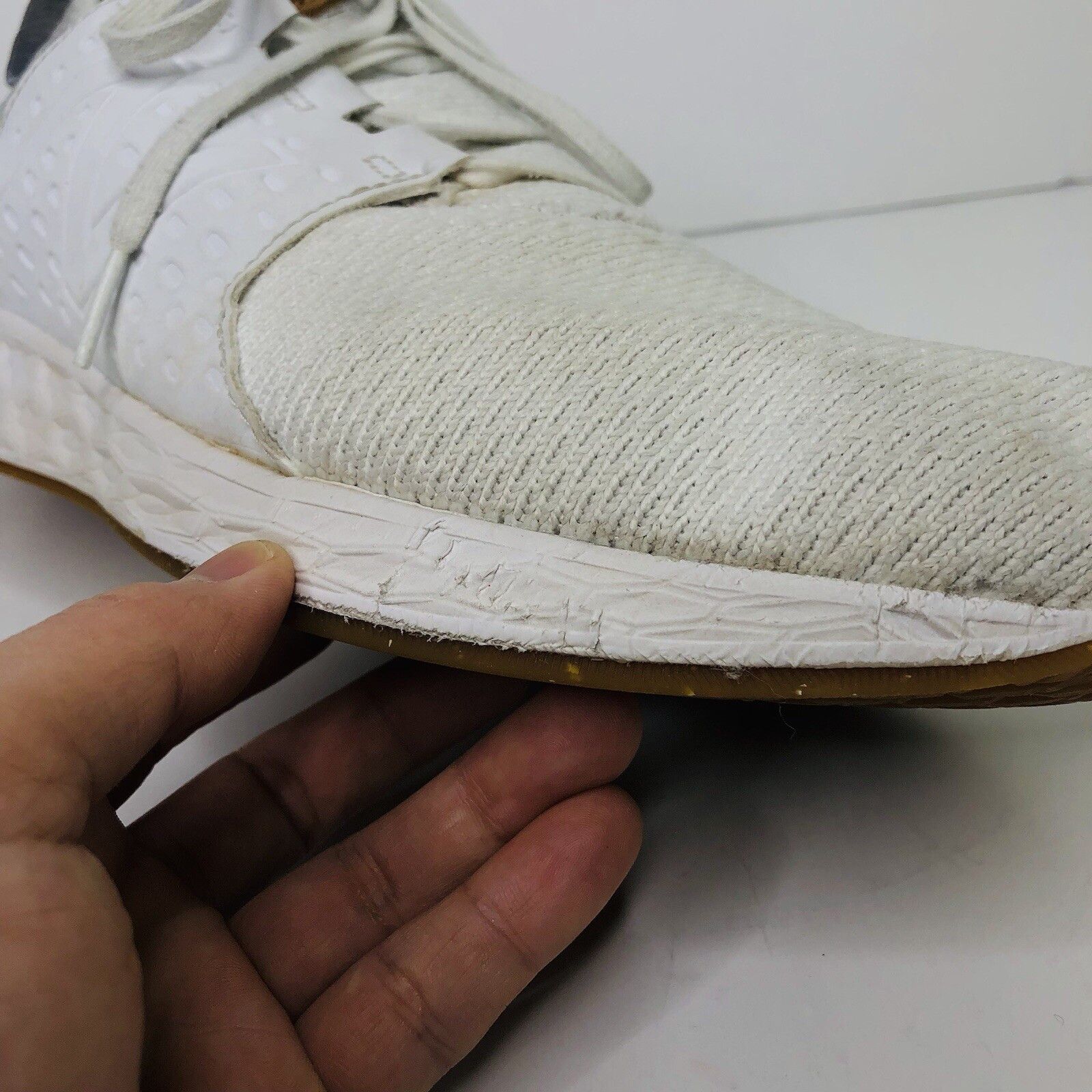 New Balance NB Fresh Foam Cruz V1 White Athletic Sneakers 14 Castlerock Size US 14 / EU 47 - 8 Thumbnail