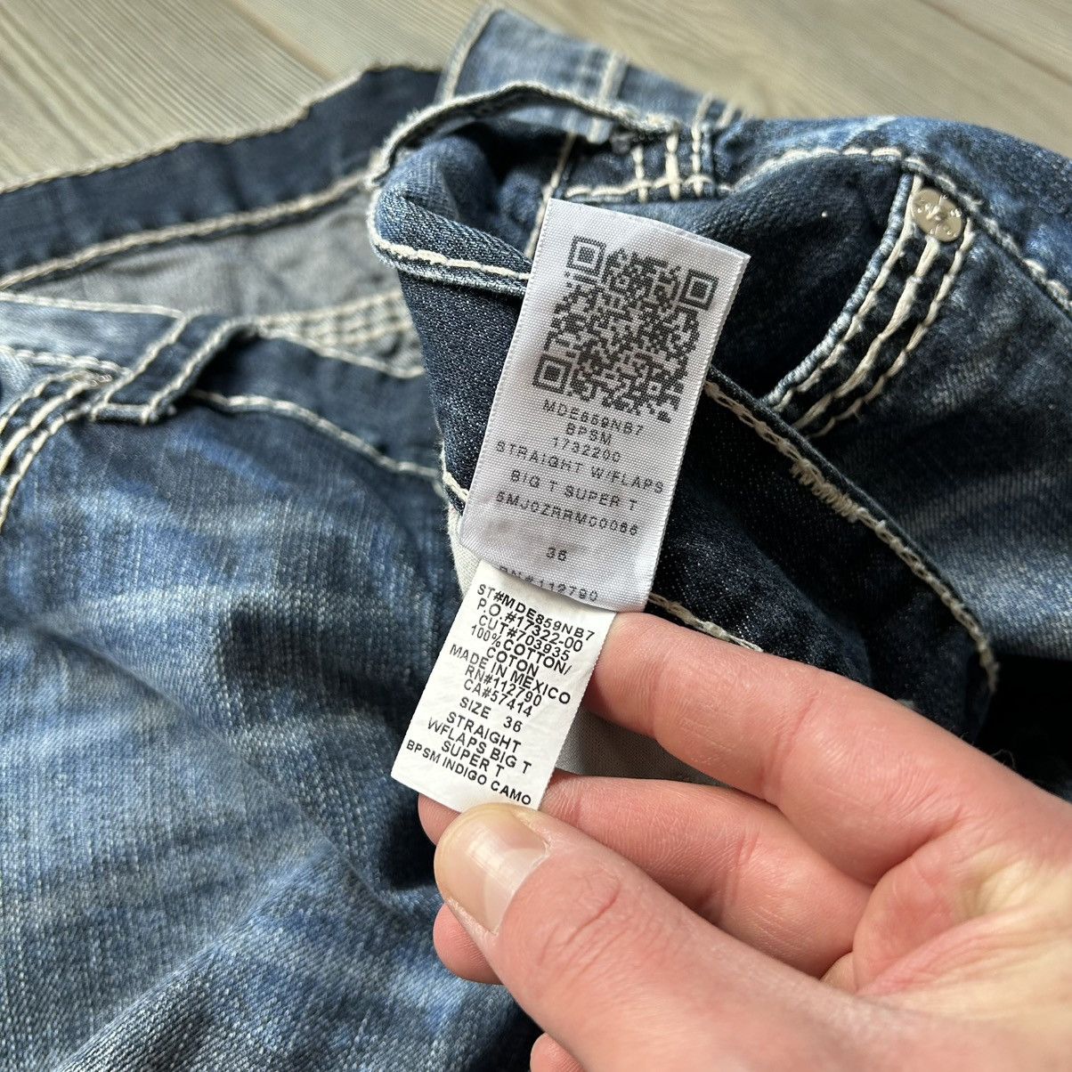 True Religion Y2K True Religion Acid Big T Jeans Size US 36 / EU 52 - 14 Thumbnail