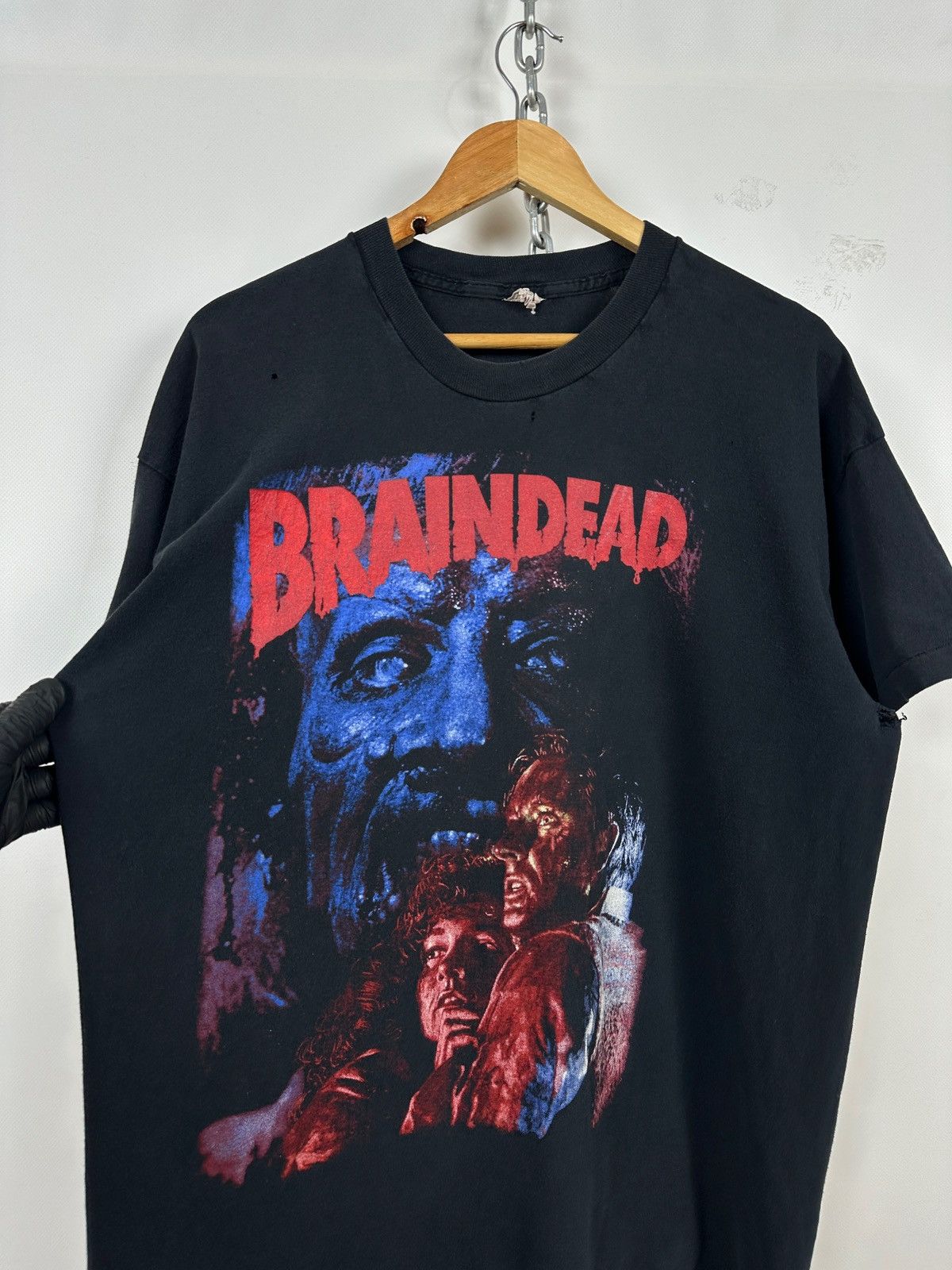 Vintage 1992 Vintage Braindead aka Dead Alive Peter Jackson T-Shirt Size US XL / EU 56 / 4 - 8 Thumbnail